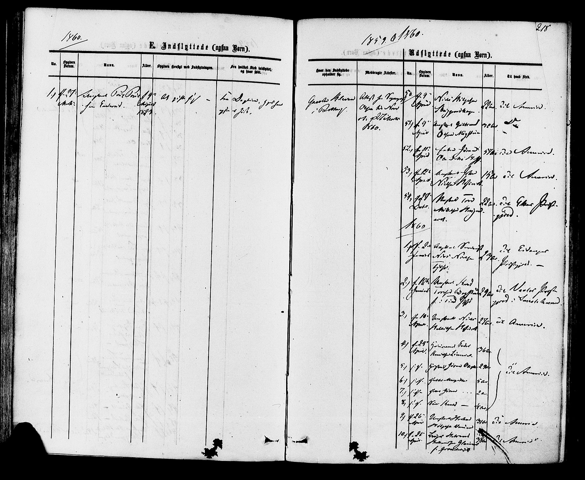 Rollag kirkebøker, AV/SAKO-A-240/F/Fa/L0009: Ministerialbok nr. I 9, 1860-1874, s. 218