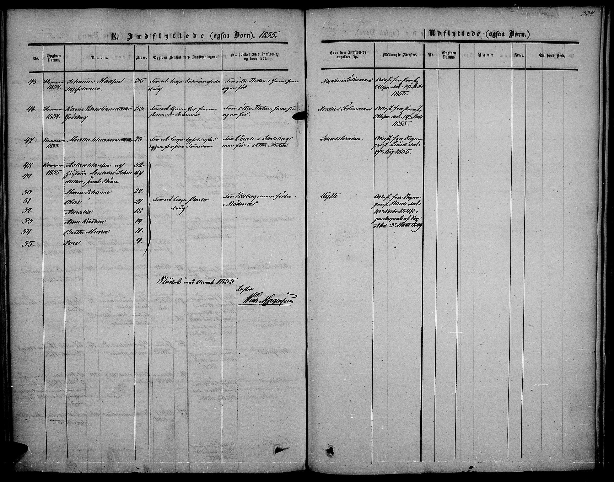 Vestre Toten prestekontor, SAH/PREST-108/H/Ha/Haa/L0005: Ministerialbok nr. 5, 1850-1855, s. 334