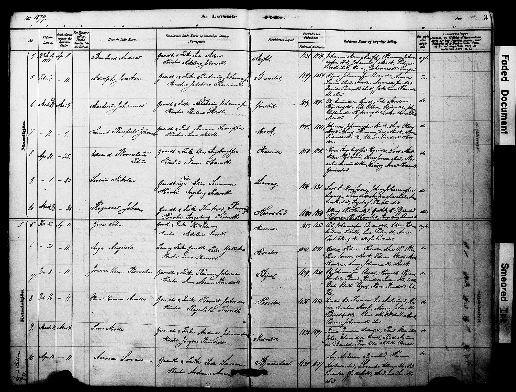 Ministerialprotokoller, klokkerbøker og fødselsregistre - Møre og Romsdal, AV/SAT-A-1454/510/L0122: Ministerialbok nr. 510A02, 1878-1897, s. 3