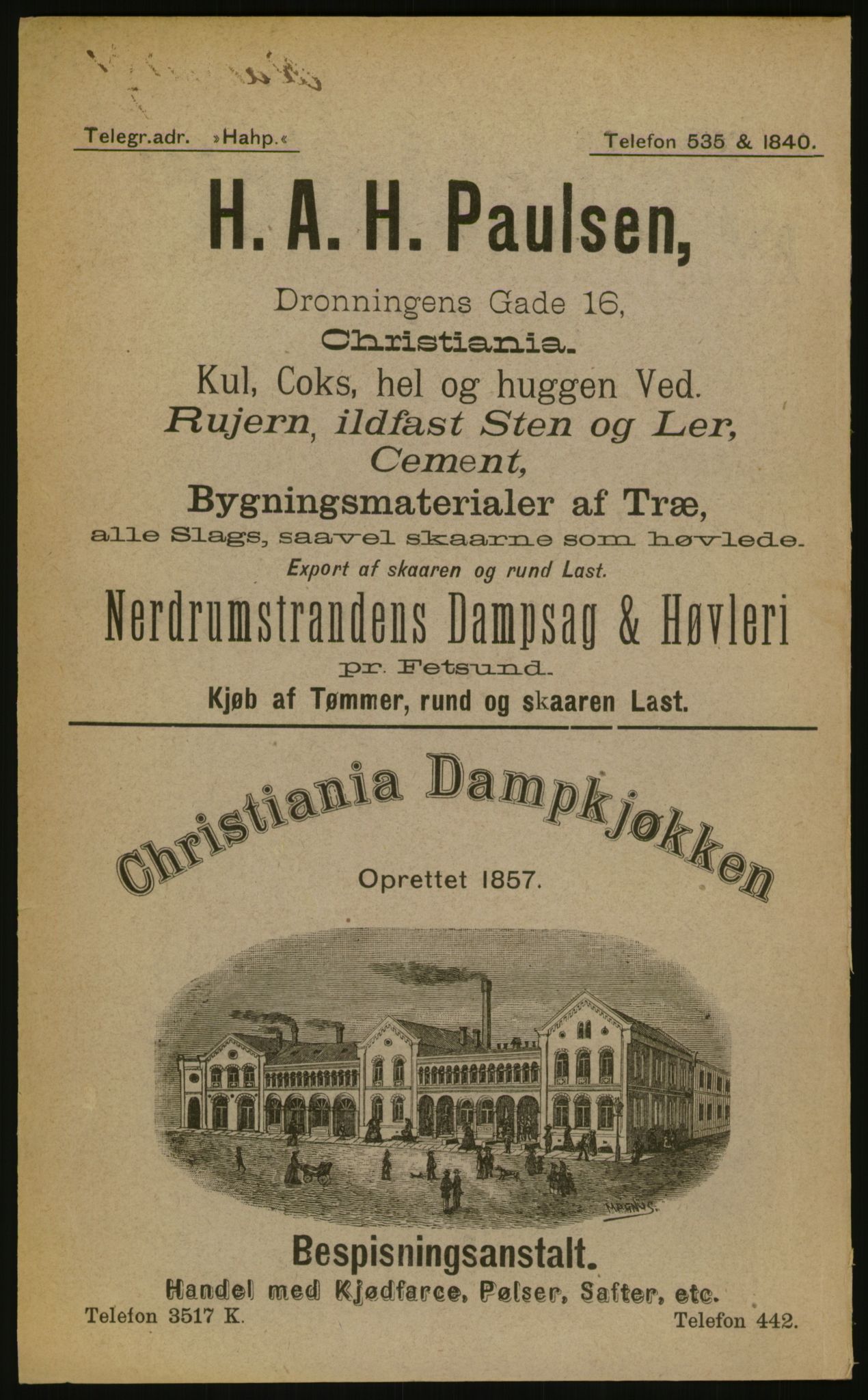 Kristiania/Oslo adressebok, PUBL/-, 1899