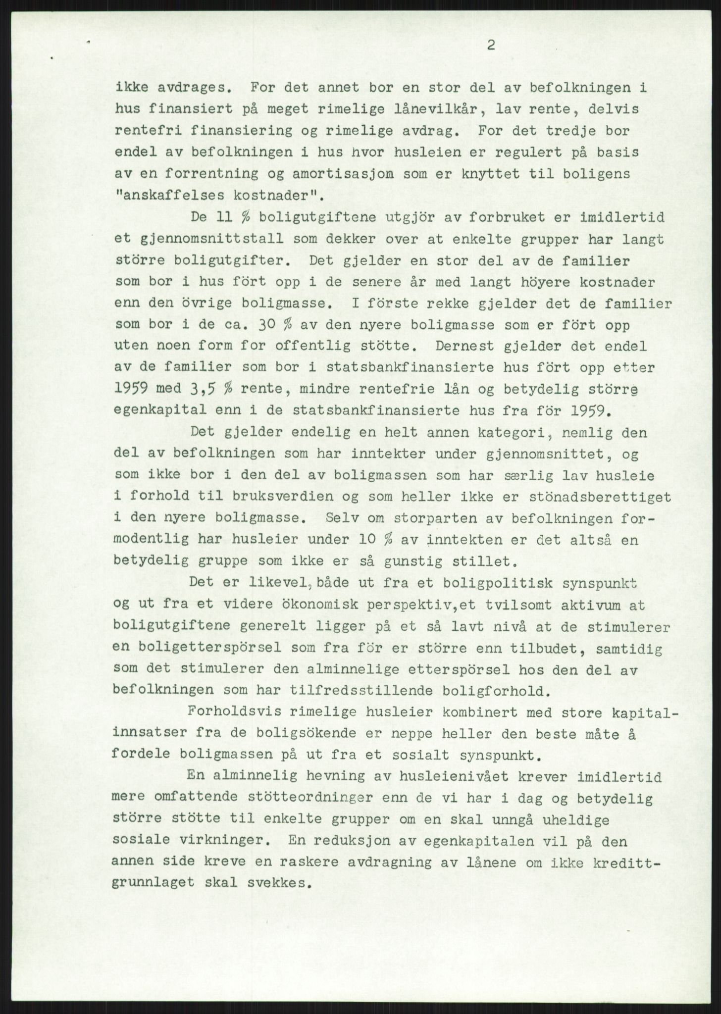 Kommunaldepartementet, Boligkomiteen av 1962, RA/S-1456/D/L0002: --, 1958-1962, s. 1617