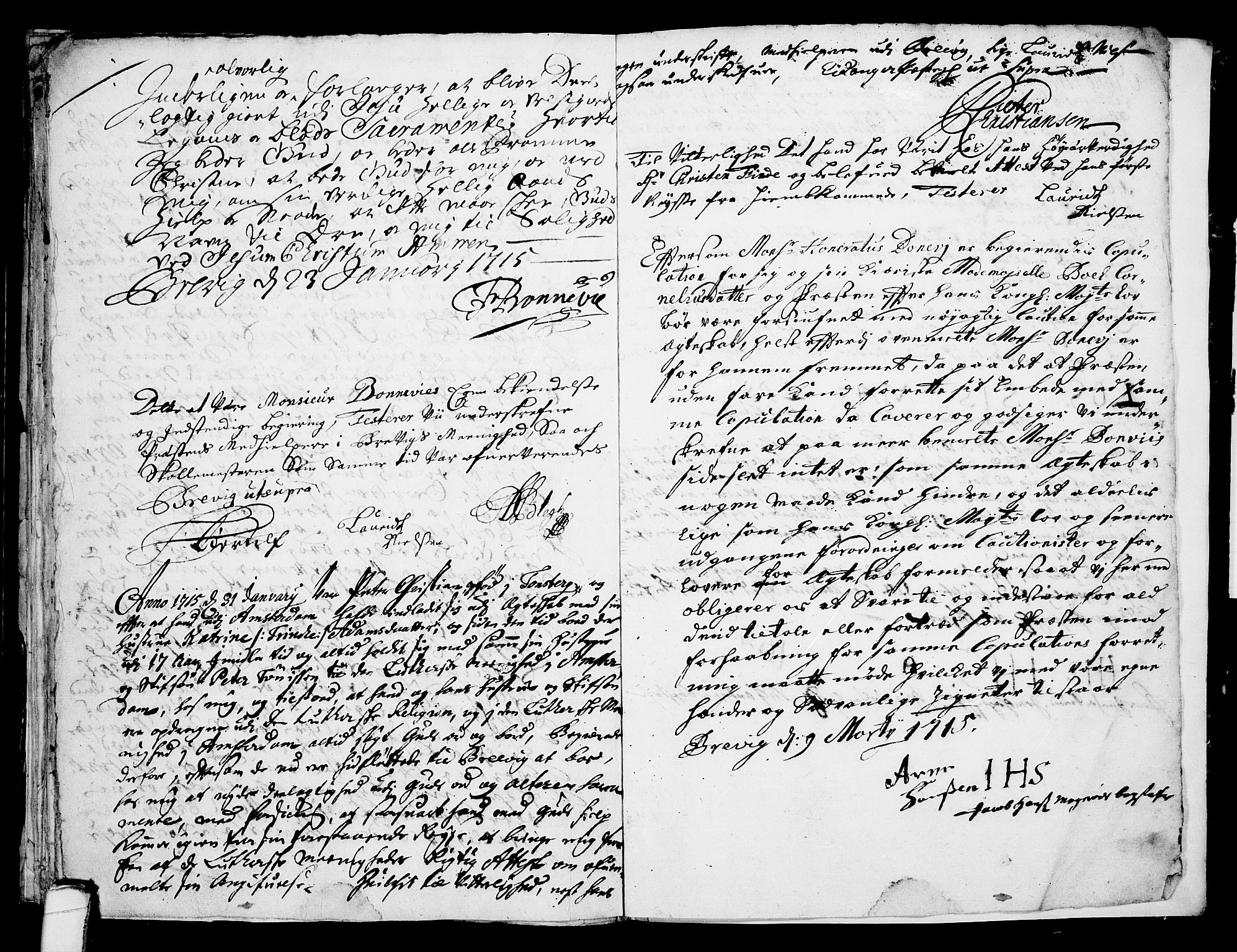 Eidanger kirkebøker, AV/SAKO-A-261/F/Fa/L0001: Ministerialbok nr. 1, 1695-1717, s. 38