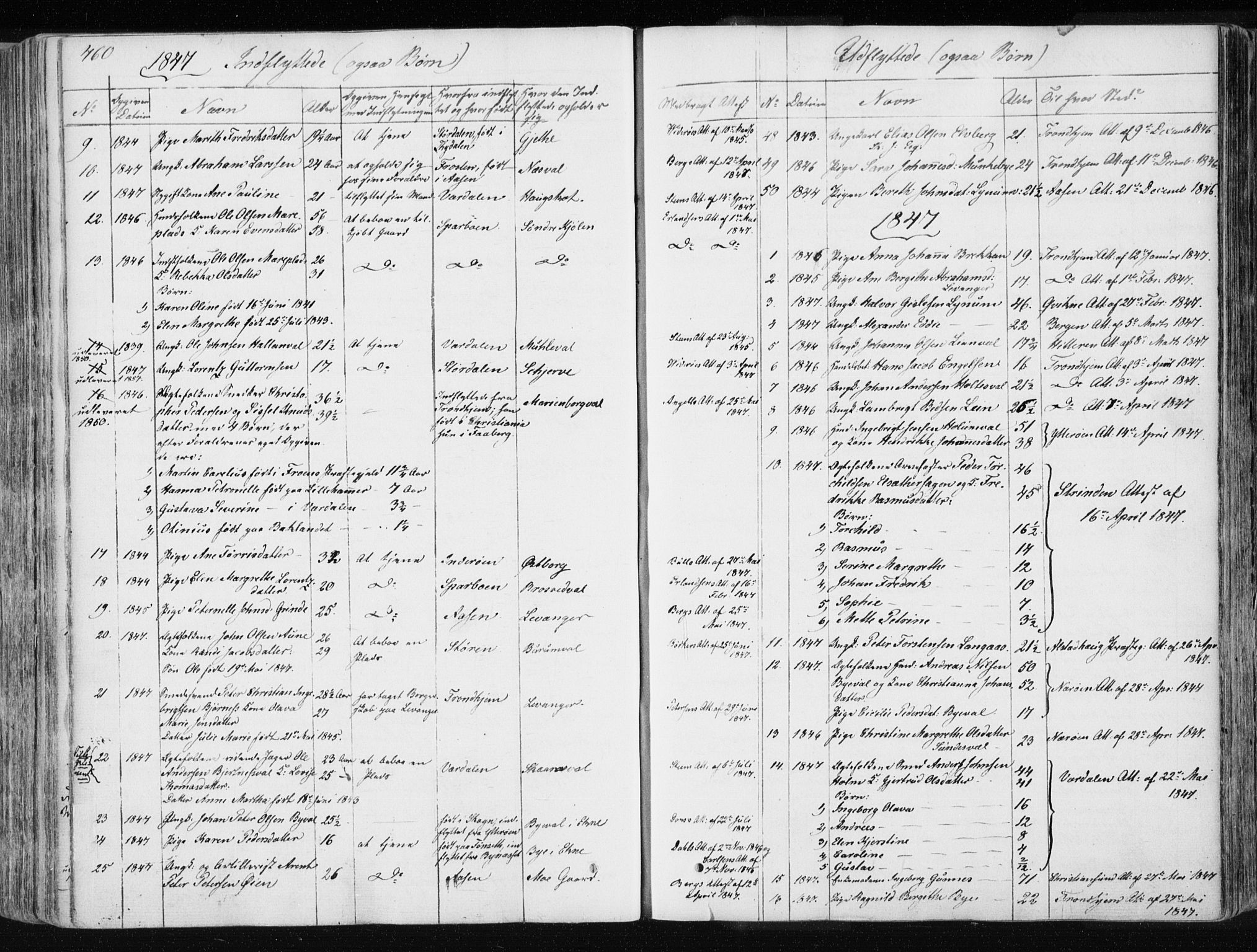 Ministerialprotokoller, klokkerbøker og fødselsregistre - Nord-Trøndelag, SAT/A-1458/717/L0154: Ministerialbok nr. 717A06 /1, 1836-1849, s. 460