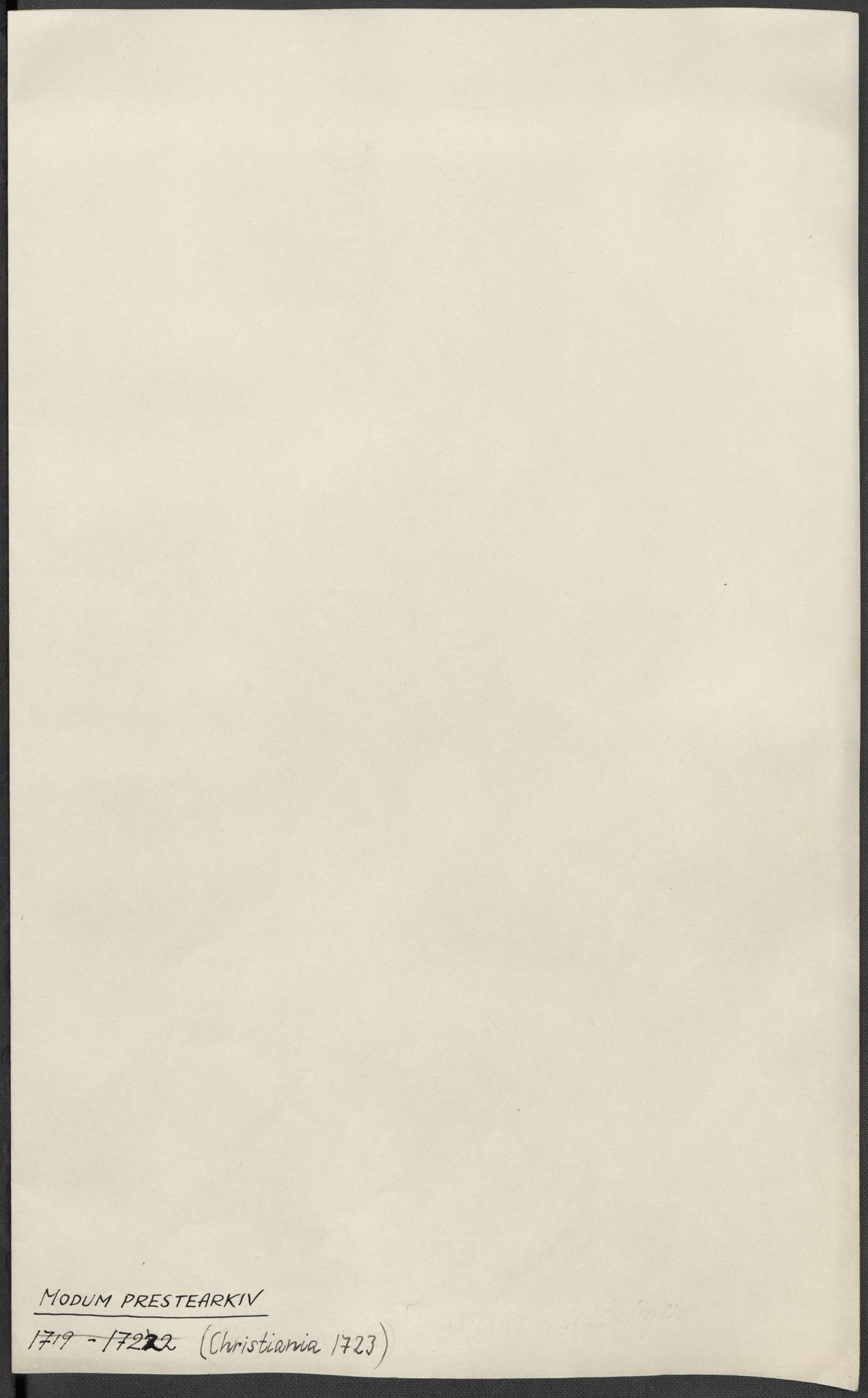 Riksarkivets diplomsamling, AV/RA-EA-5965/F15/L0016: Prestearkiv - Buskerud, 1662-1781, s. 191