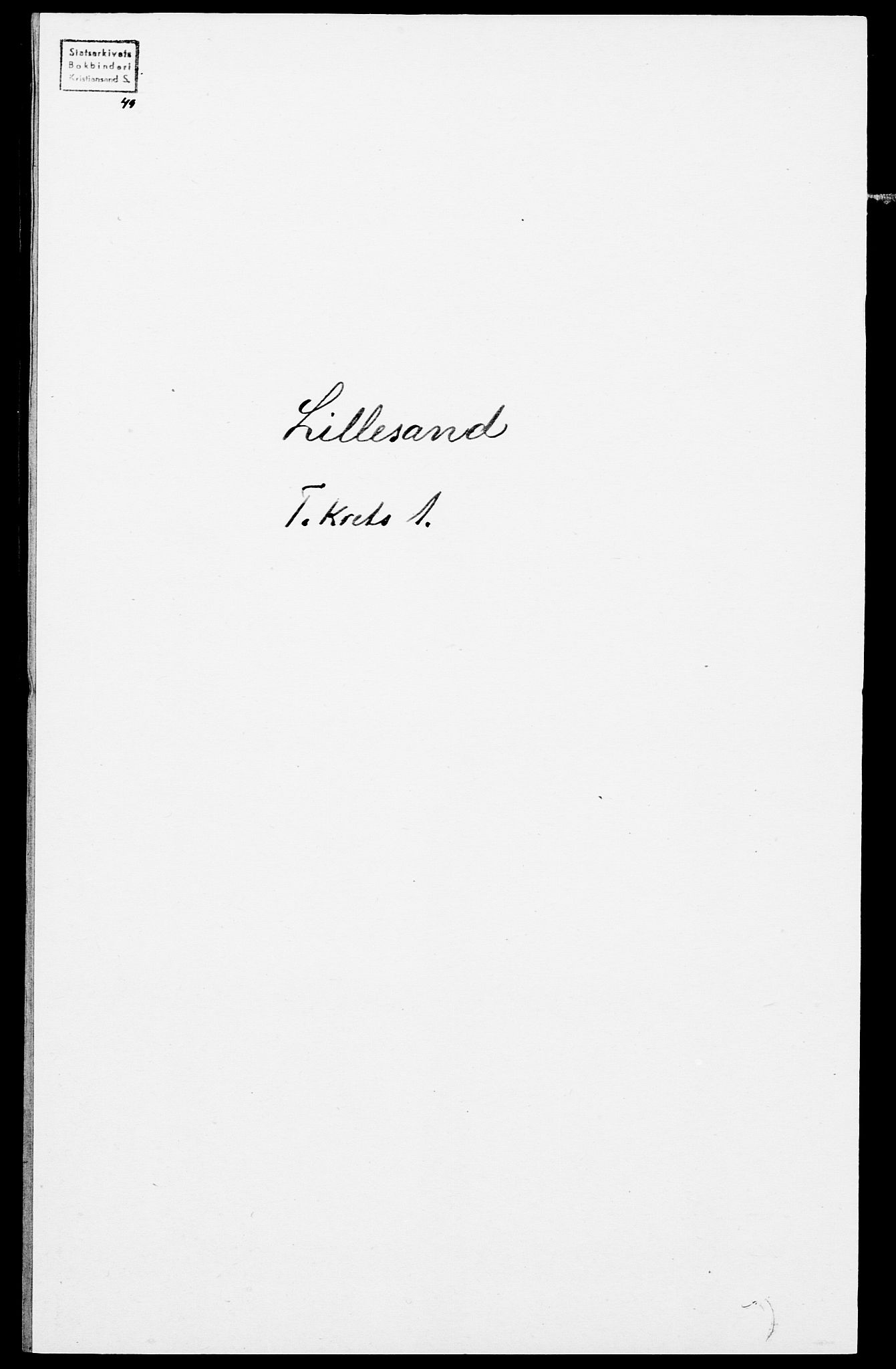 SAK, Folketelling 1875 for 0905B Vestre Moland prestegjeld, Lillesand ladested, 1875, s. 8