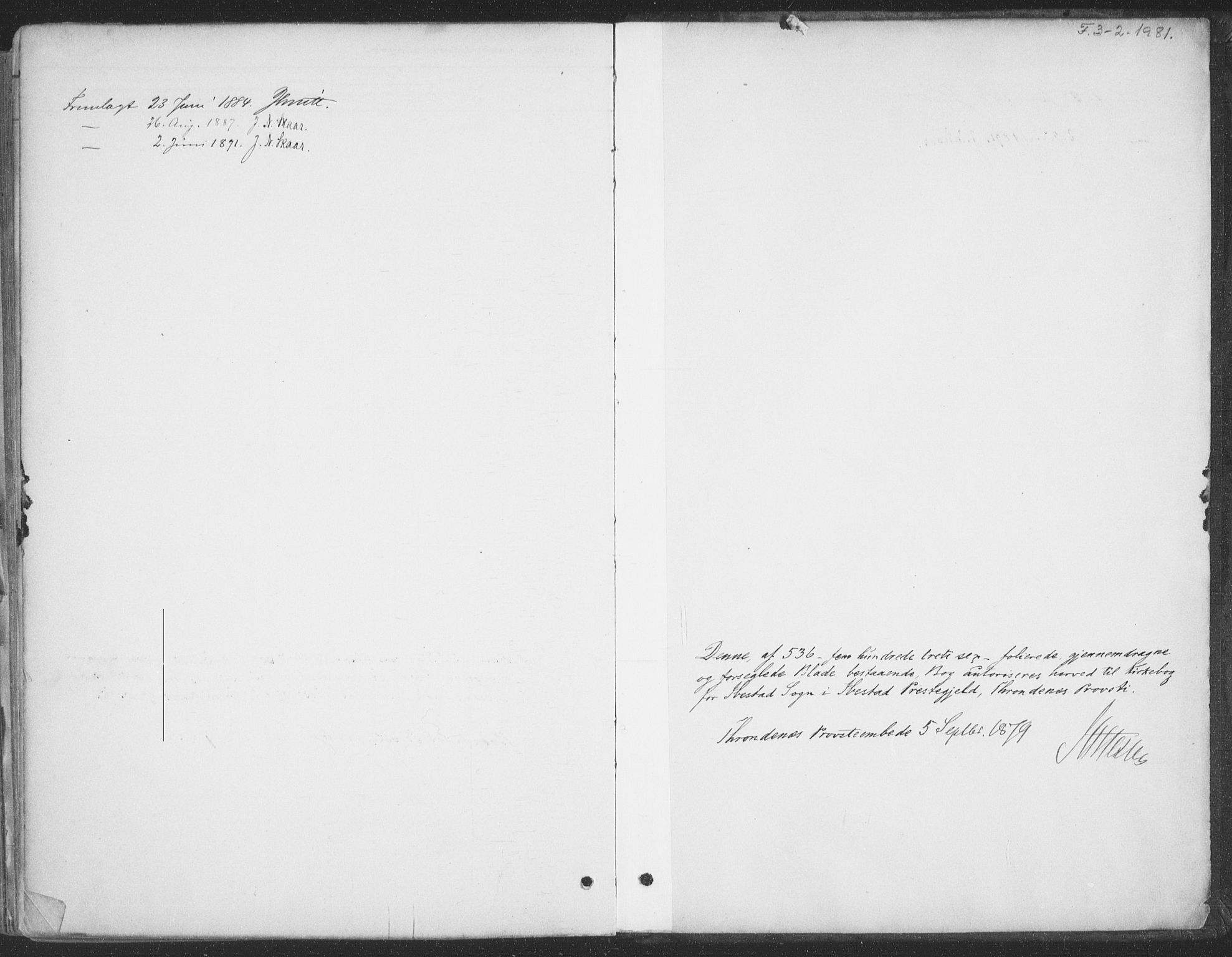Ibestad sokneprestembete, AV/SATØ-S-0077/H/Ha/Haa/L0011kirke: Ministerialbok nr. 11, 1880-1889