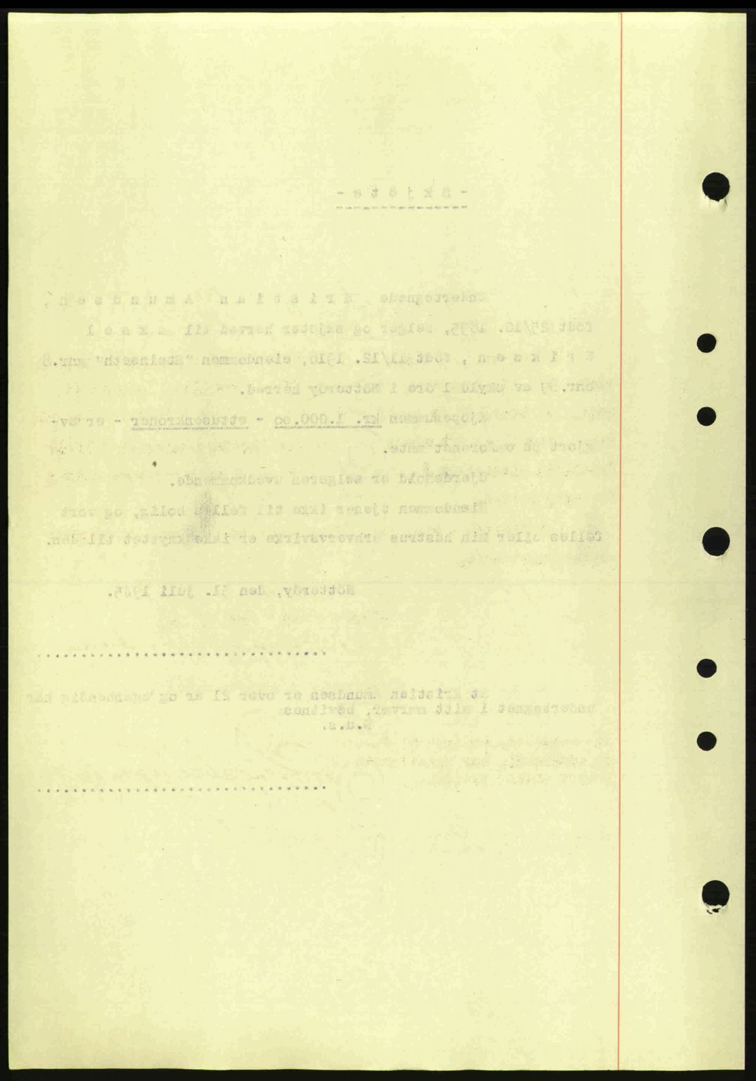 Tønsberg sorenskriveri, AV/SAKO-A-130/G/Ga/Gaa/L0017a: Pantebok nr. A17a, 1945-1945, Dagboknr: 1357/1945