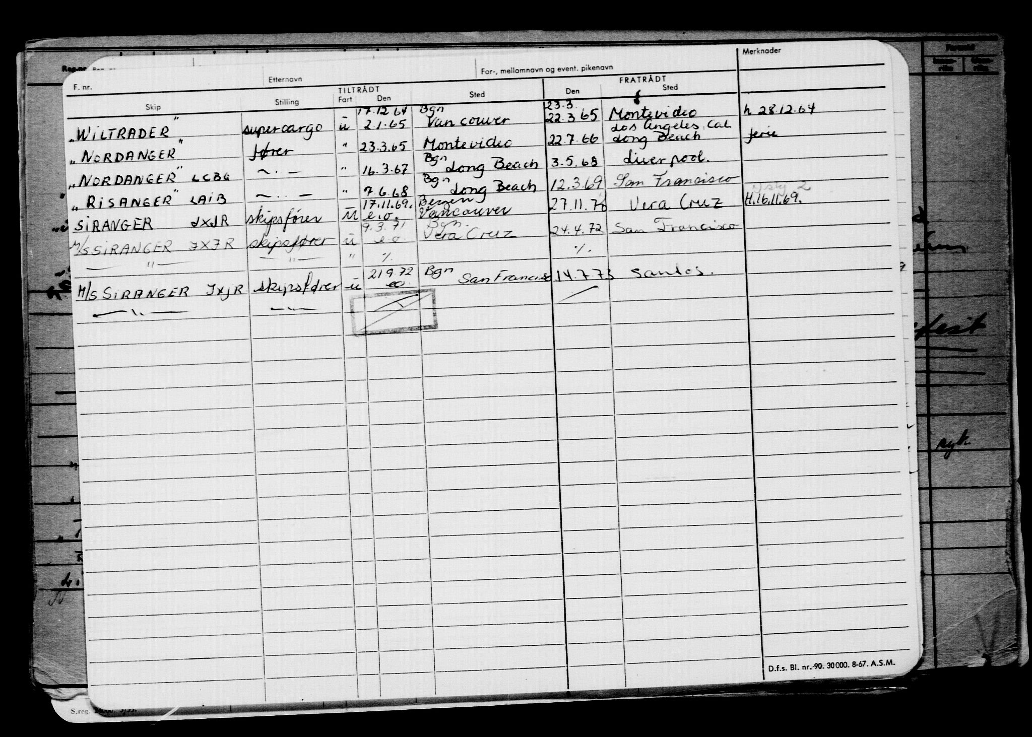 Direktoratet for sjømenn, AV/RA-S-3545/G/Gb/L0129: Hovedkort, 1915, s. 458