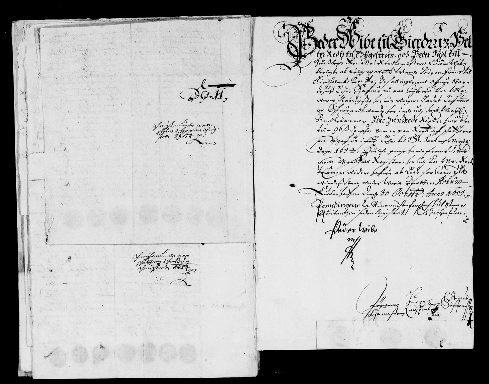 Rentekammeret inntil 1814, Reviderte regnskaper, Lensregnskaper, AV/RA-EA-5023/R/Rb/Rbæ/L0007: Vardøhus len, 1652-1661