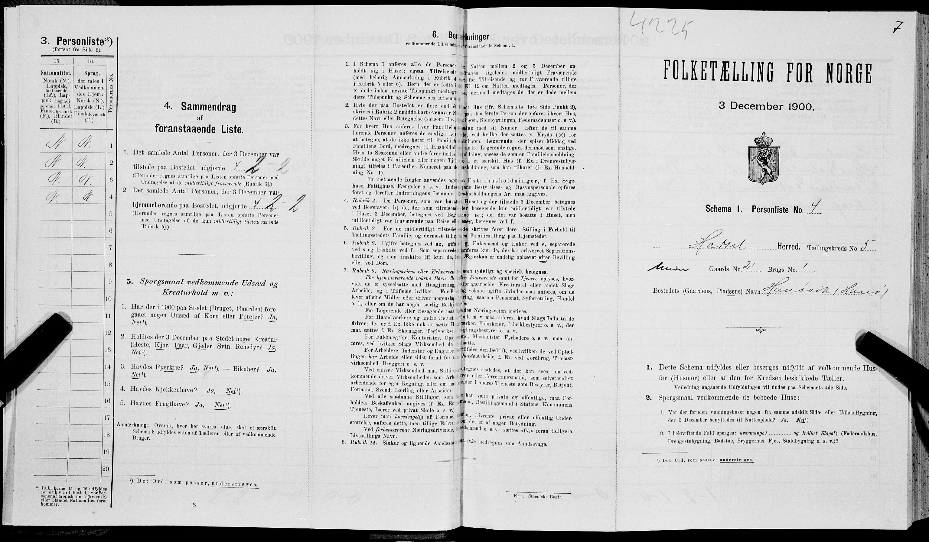 SAT, Folketelling 1900 for 1866 Hadsel herred, 1900, s. 471