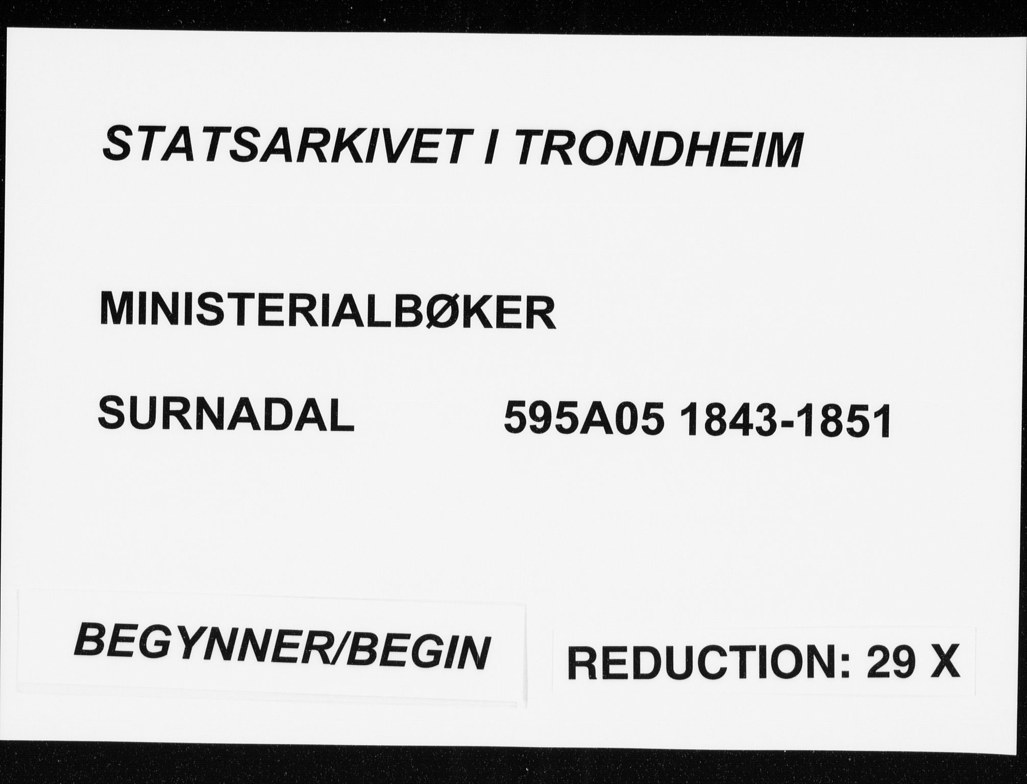 Ministerialprotokoller, klokkerbøker og fødselsregistre - Møre og Romsdal, AV/SAT-A-1454/595/L1043: Ministerialbok nr. 595A05, 1843-1851