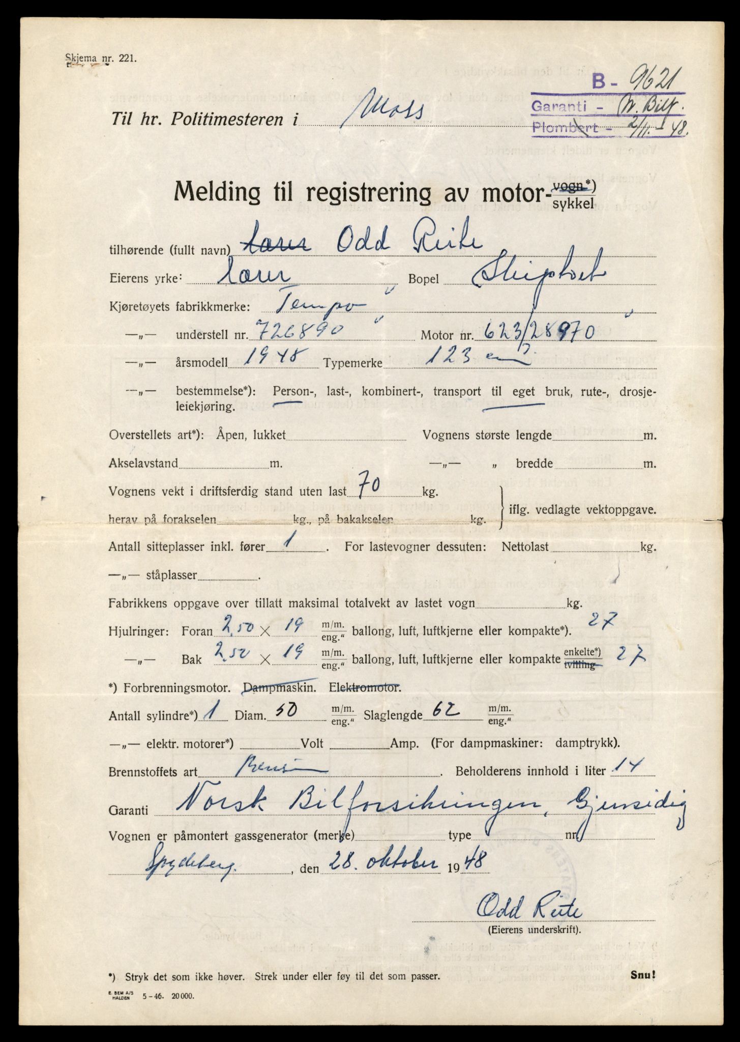 Møre og Romsdal vegkontor - Ålesund trafikkstasjon, AV/SAT-A-4099/F/Fe/L0037: Registreringskort for kjøretøy T 13031 - T 13179, 1927-1998, s. 291