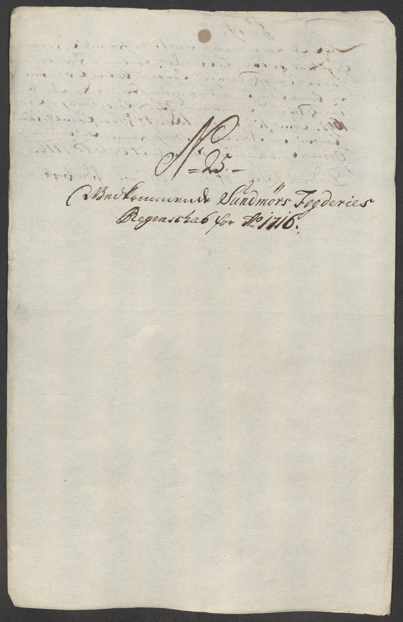 Rentekammeret inntil 1814, Reviderte regnskaper, Fogderegnskap, RA/EA-4092/R54/L3568: Fogderegnskap Sunnmøre, 1716, s. 132