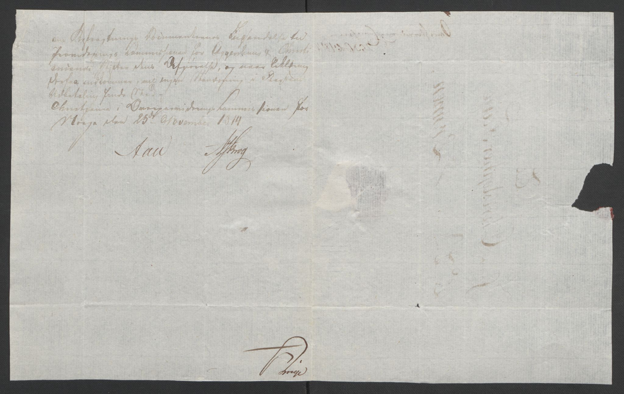 Faye, Andreas, RA/PA-0015/F/Fh/L0026/0003: -- / Breve fra Grev J. H. C. Wedel-Jarlsberg til Chr. Faye angaaende kornprovideringen 1809-1810 og 1822. Brev fra provideringscommissionen til Jac. Aall og Chr. Faye 1808-1815. Jfr. IX 12 og 58-59, s. 108