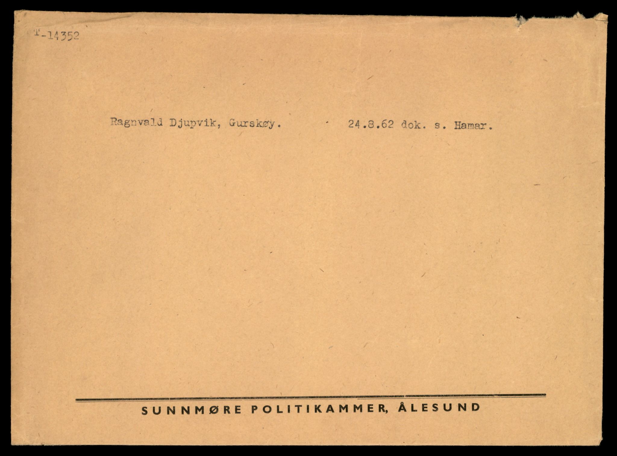 Møre og Romsdal vegkontor - Ålesund trafikkstasjon, AV/SAT-A-4099/F/Fe/L0045: Registreringskort for kjøretøy T 14320 - T 14444, 1927-1998, s. 855