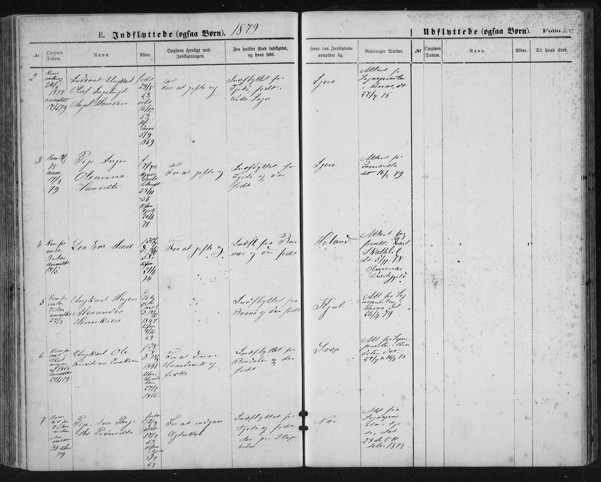 Ministerialprotokoller, klokkerbøker og fødselsregistre - Nordland, SAT/A-1459/816/L0241: Ministerialbok nr. 816A07, 1870-1885, s. 300