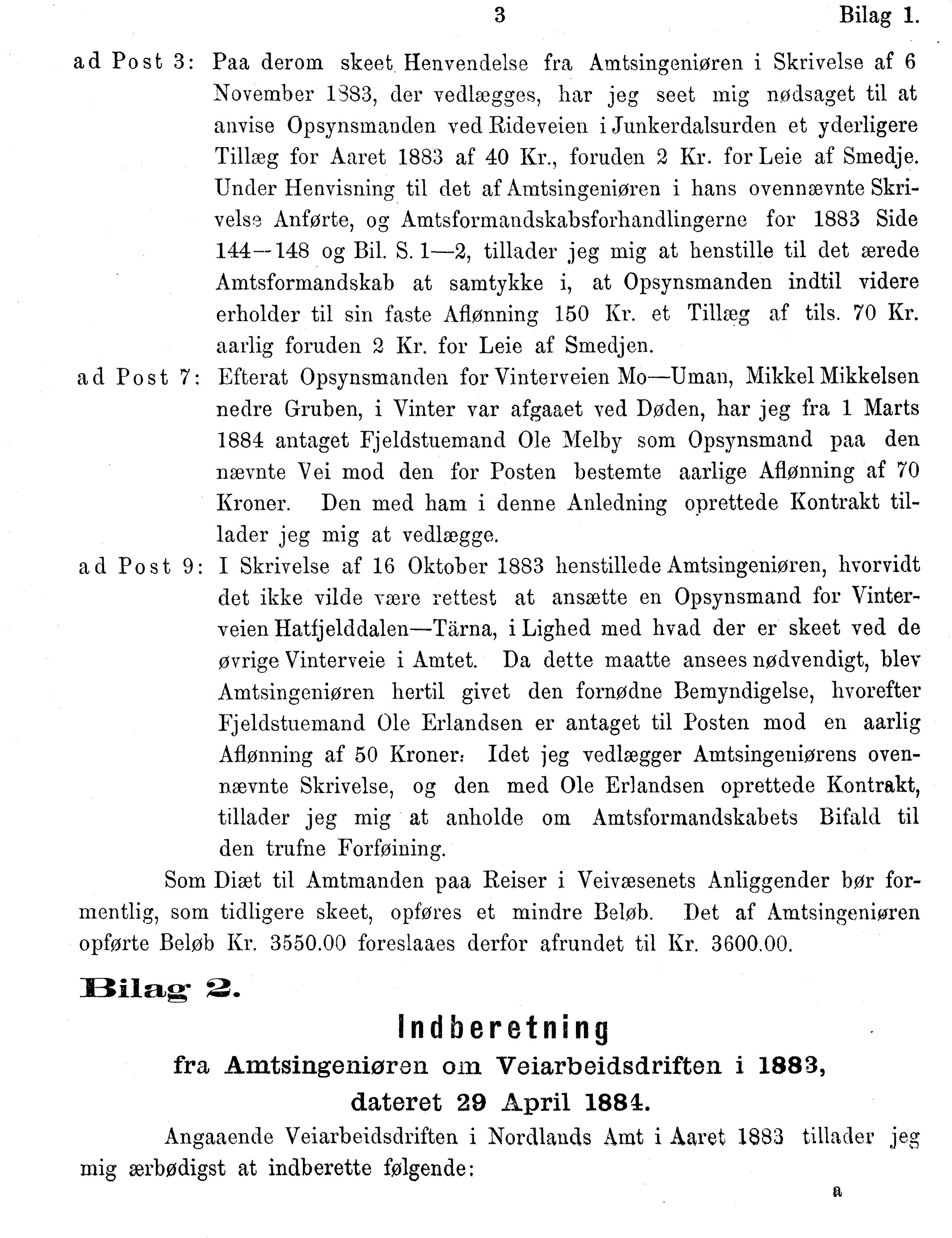 Nordland Fylkeskommune. Fylkestinget, AIN/NFK-17/176/A/Ac/L0014: Fylkestingsforhandlinger 1881-1885, 1881-1885