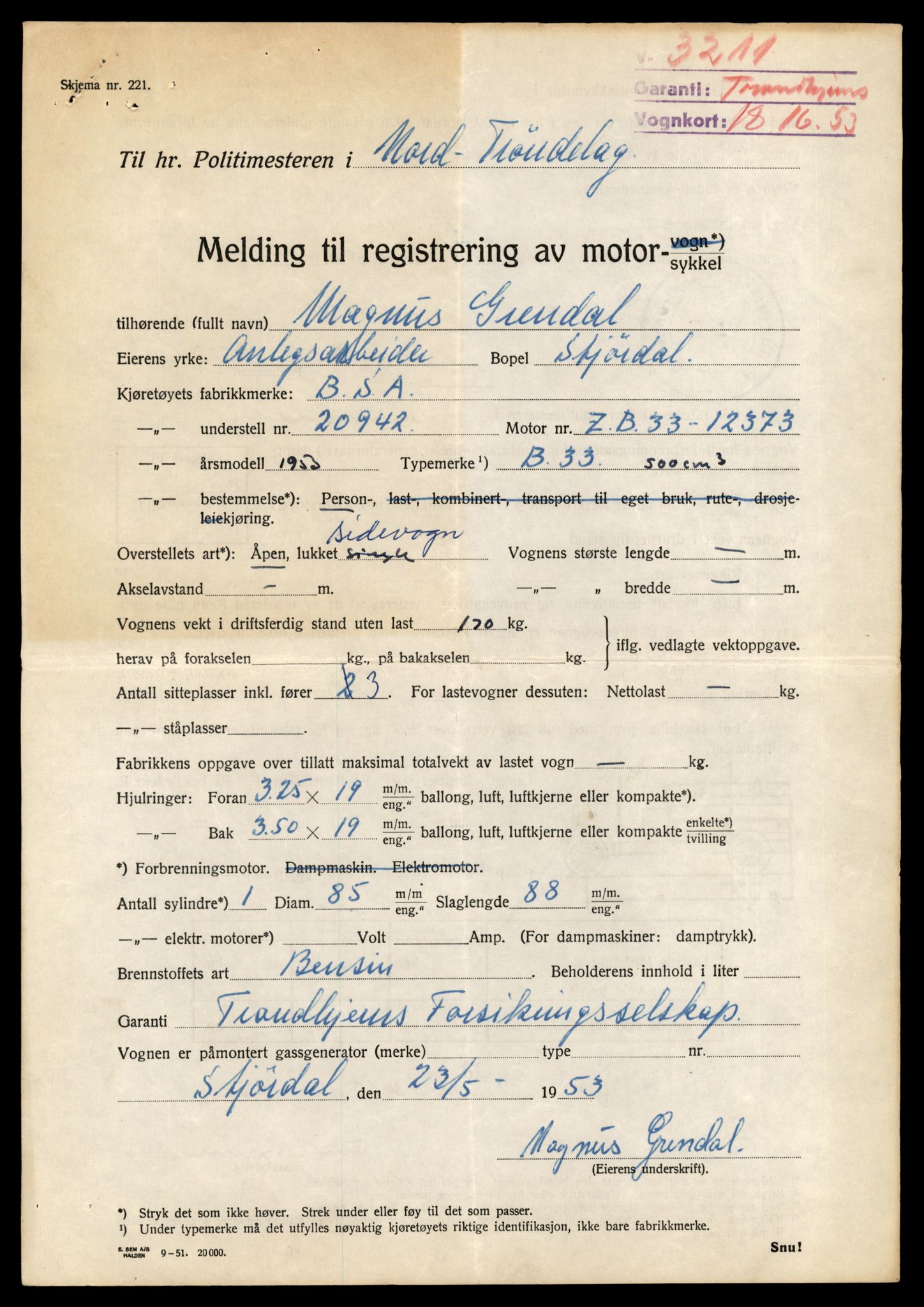 Møre og Romsdal vegkontor - Ålesund trafikkstasjon, AV/SAT-A-4099/F/Fe/L0039: Registreringskort for kjøretøy T 13361 - T 13530, 1927-1998, s. 1984