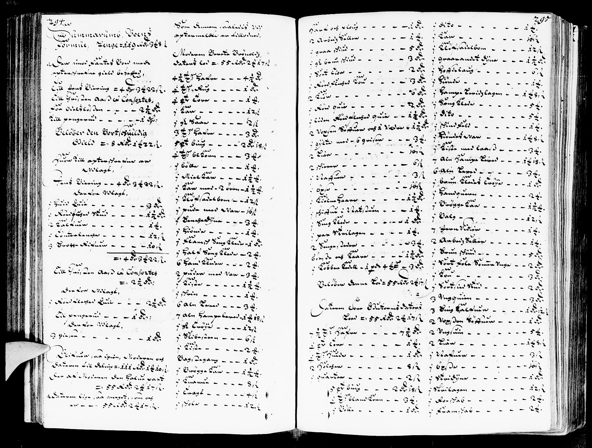 Heggen og Frøland sorenskriveri I, AV/SAO-A-11556/H/Hb/L0002a: Skifteprotokoll, 1676-1683, s. 294-295