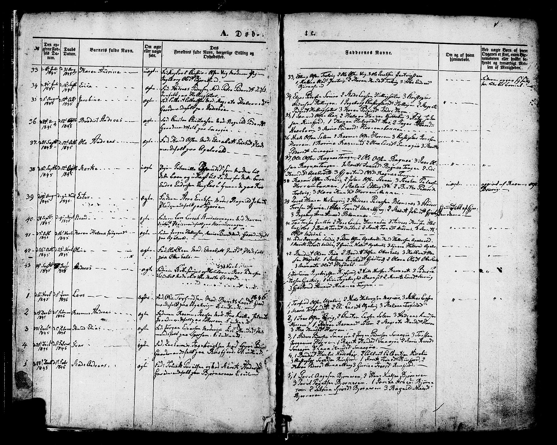 Ministerialprotokoller, klokkerbøker og fødselsregistre - Møre og Romsdal, SAT/A-1454/560/L0719: Ministerialbok nr. 560A03, 1845-1872, s. 4