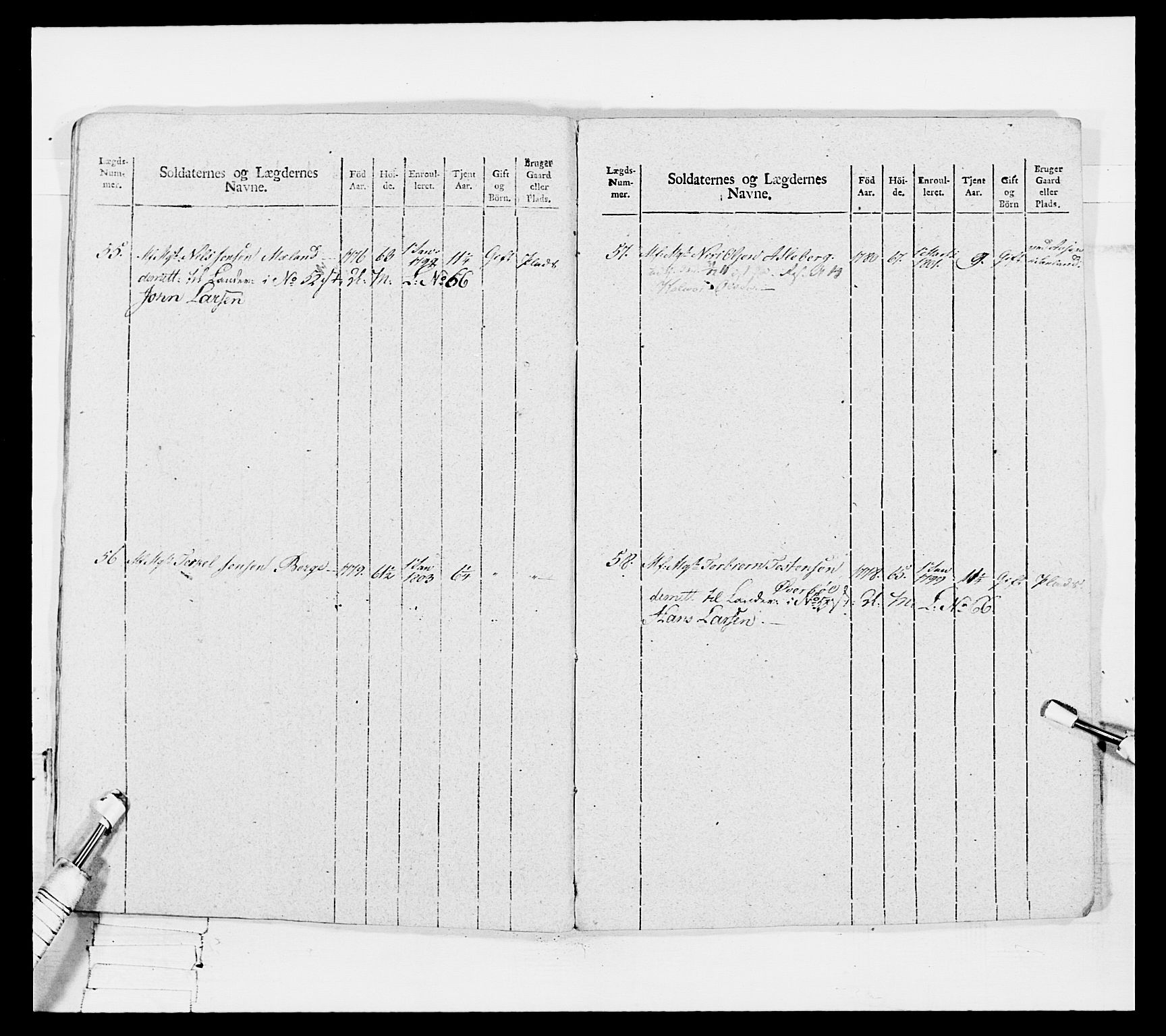 Generalitets- og kommissariatskollegiet, Det kongelige norske kommissariatskollegium, AV/RA-EA-5420/E/Eh/L0116: Telemarkske nasjonale infanteriregiment, 1810, s. 483