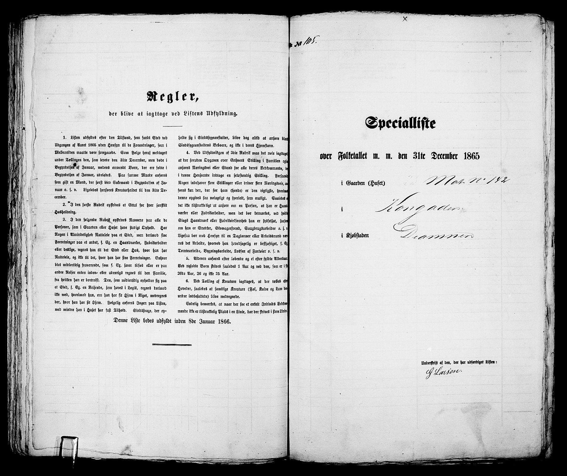 RA, Folketelling 1865 for 0602aB Bragernes prestegjeld i Drammen kjøpstad, 1865, s. 229