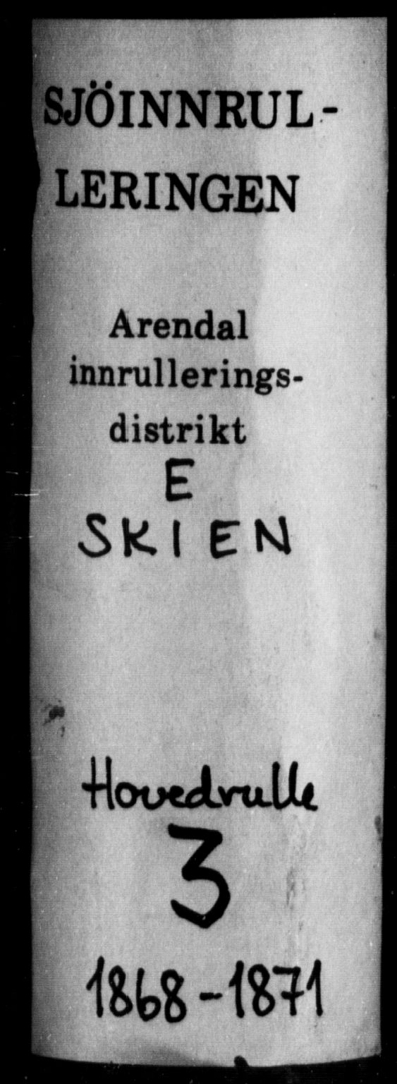 Skien innrulleringskontor, SAKO/A-832/F/Fb/L0003: Hovedrulle, 1868-1871, s. 1