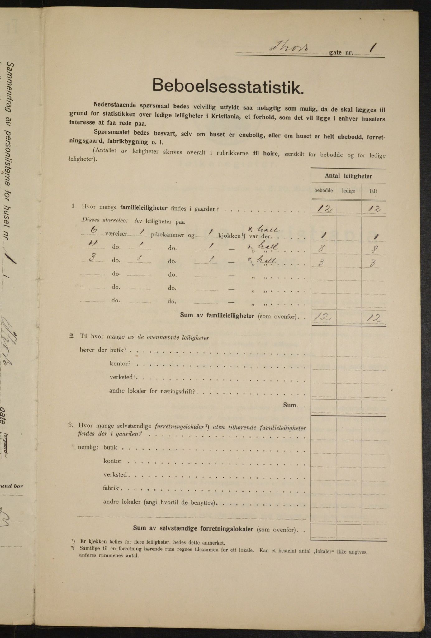 OBA, Kommunal folketelling 1.2.1915 for Kristiania, 1915, s. 114618