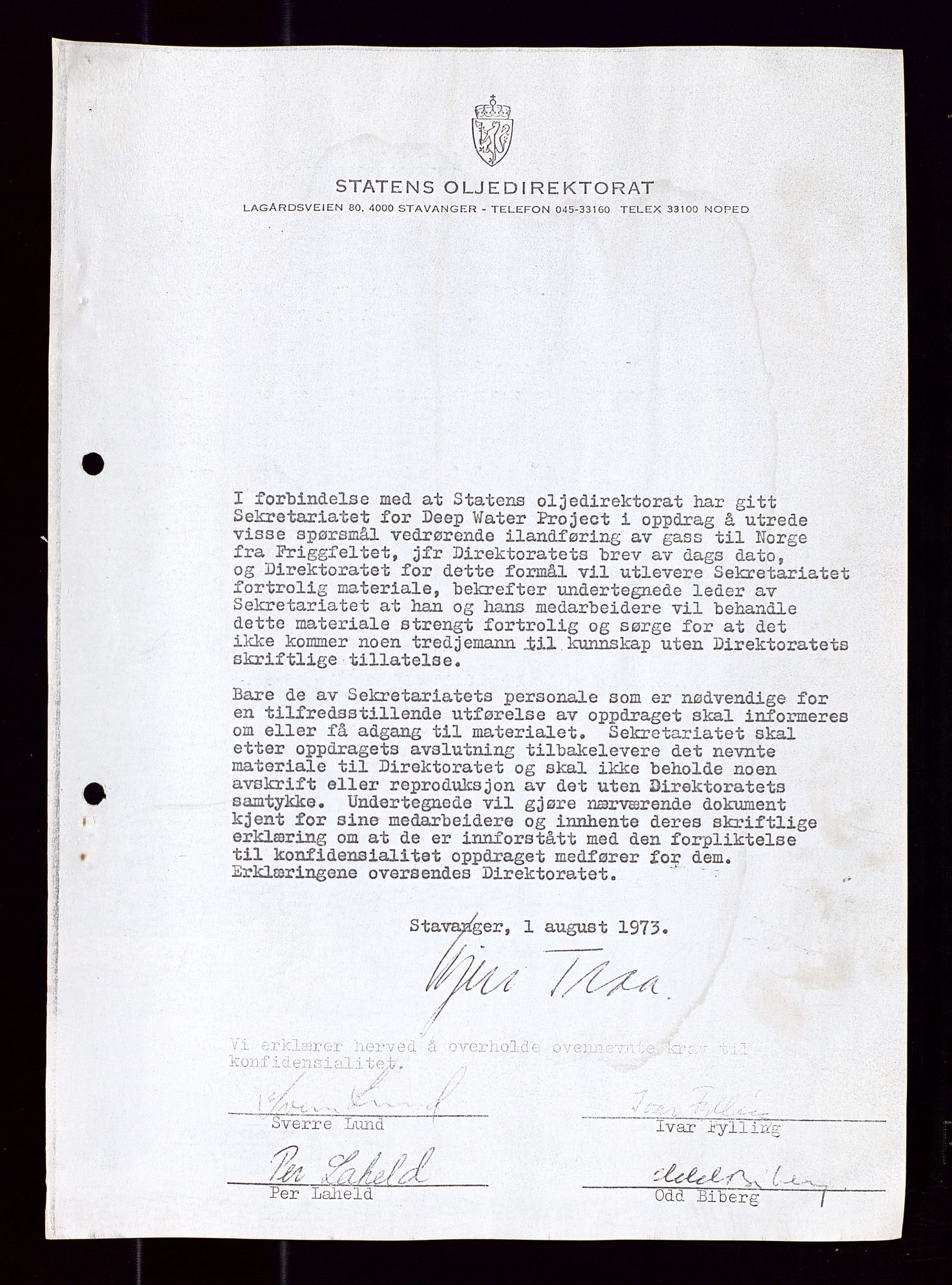 Industridepartementet, Oljekontoret, AV/SAST-A-101348/Di/L0001: DWP, møter juni - november, komiteemøter nr. 19 - 26, 1973-1974, s. 232