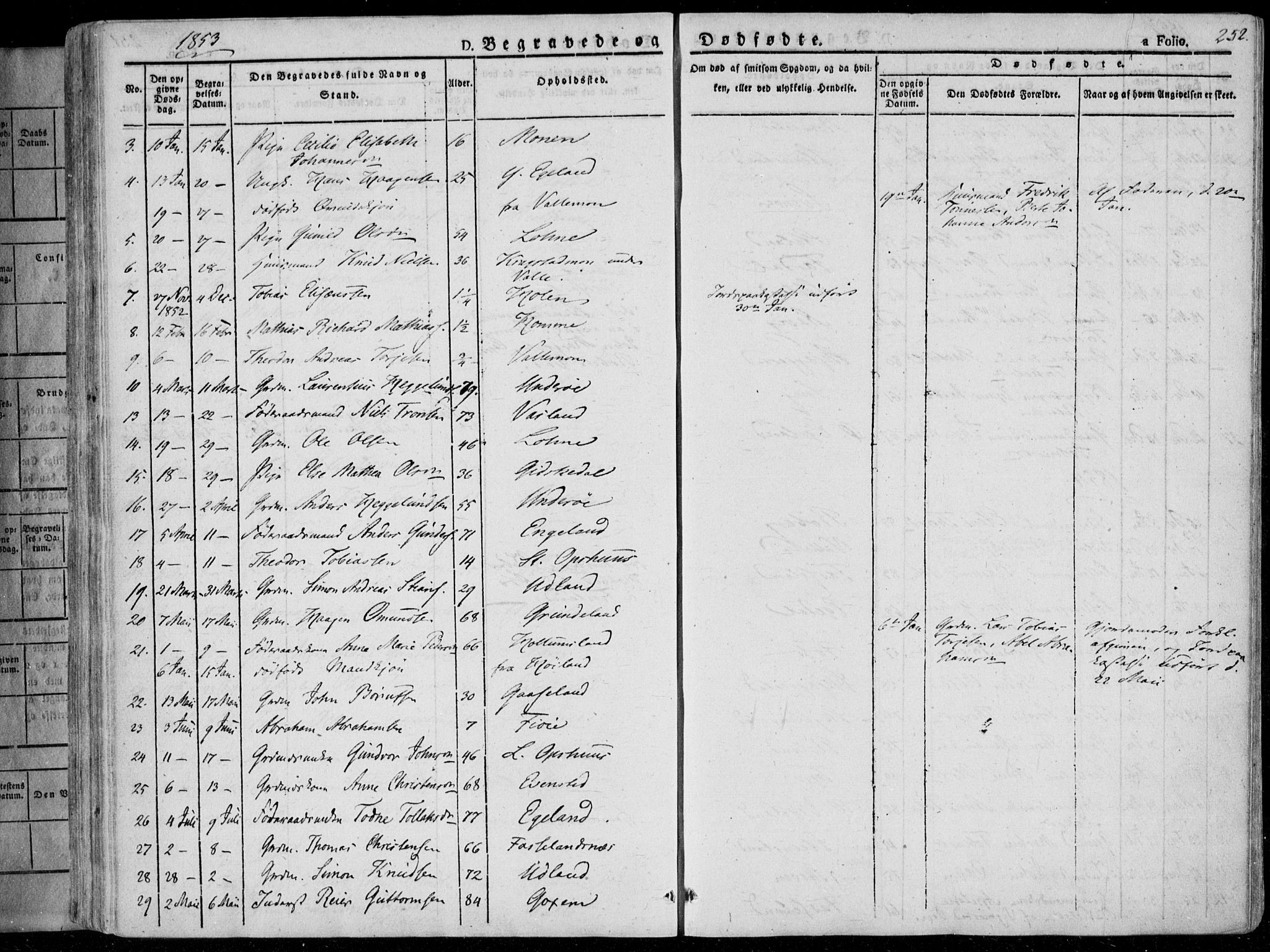 Sør-Audnedal sokneprestkontor, AV/SAK-1111-0039/F/Fa/Fab/L0006: Ministerialbok nr. A 6, 1829-1855, s. 252