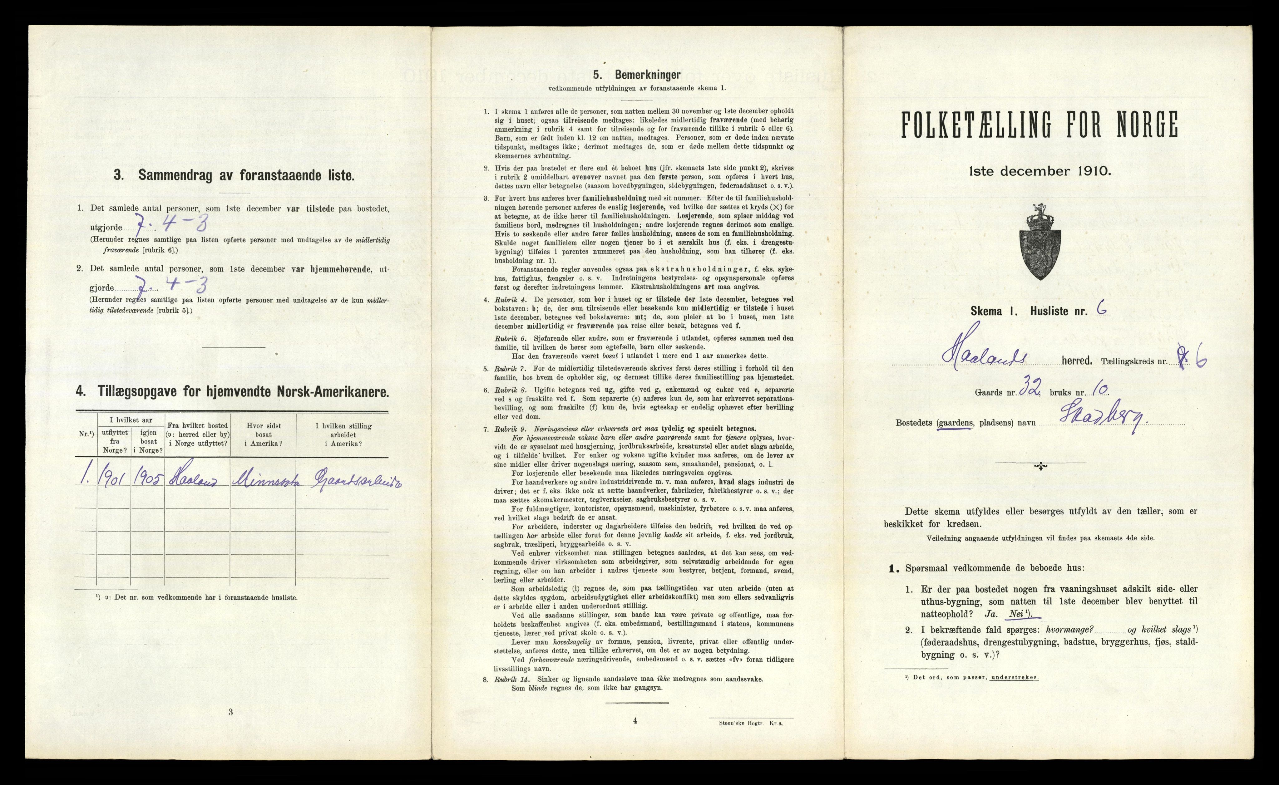 RA, Folketelling 1910 for 1124 Håland herred, 1910, s. 917