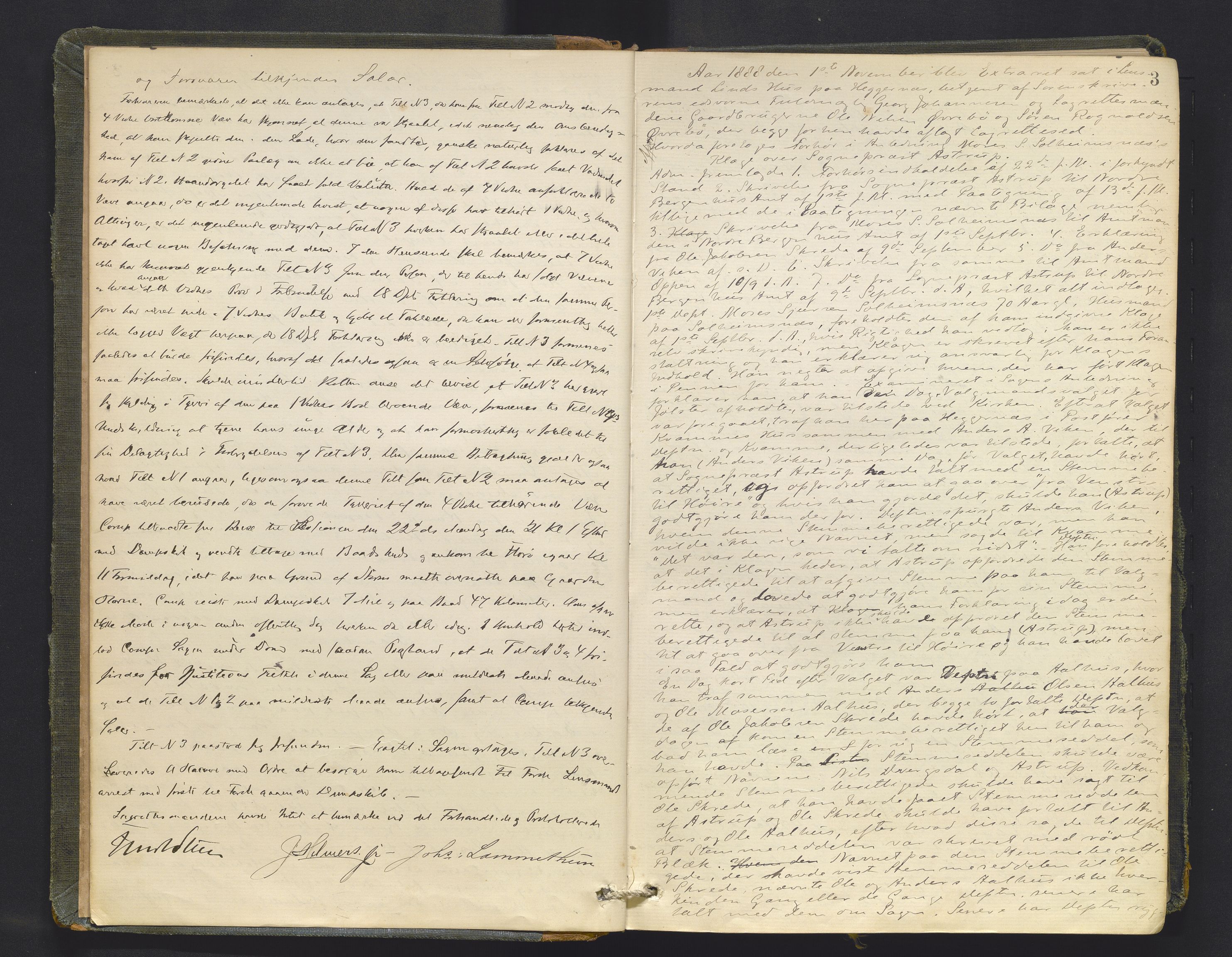 Sunnfjord tingrett, AV/SAB-A-3201/1/F/Fb/Fba/L0053: Ekstrarettsprotokoll, 1888-1897, s. 2b-3a
