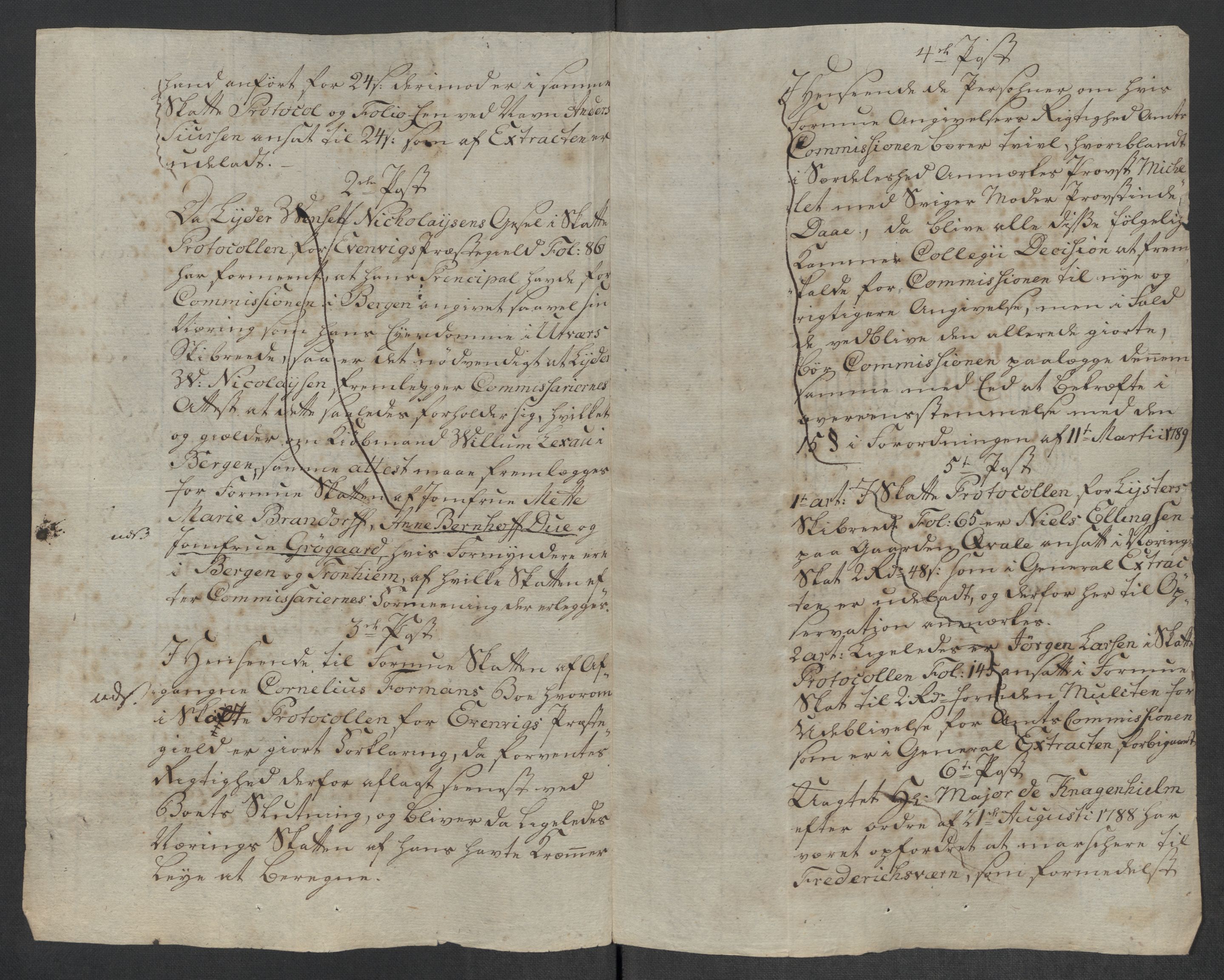 Rentekammeret inntil 1814, Reviderte regnskaper, Mindre regnskaper, AV/RA-EA-4068/Rf/Rfe/L0056:  Ytre og Indre Sogn fogderi, 1789, s. 47