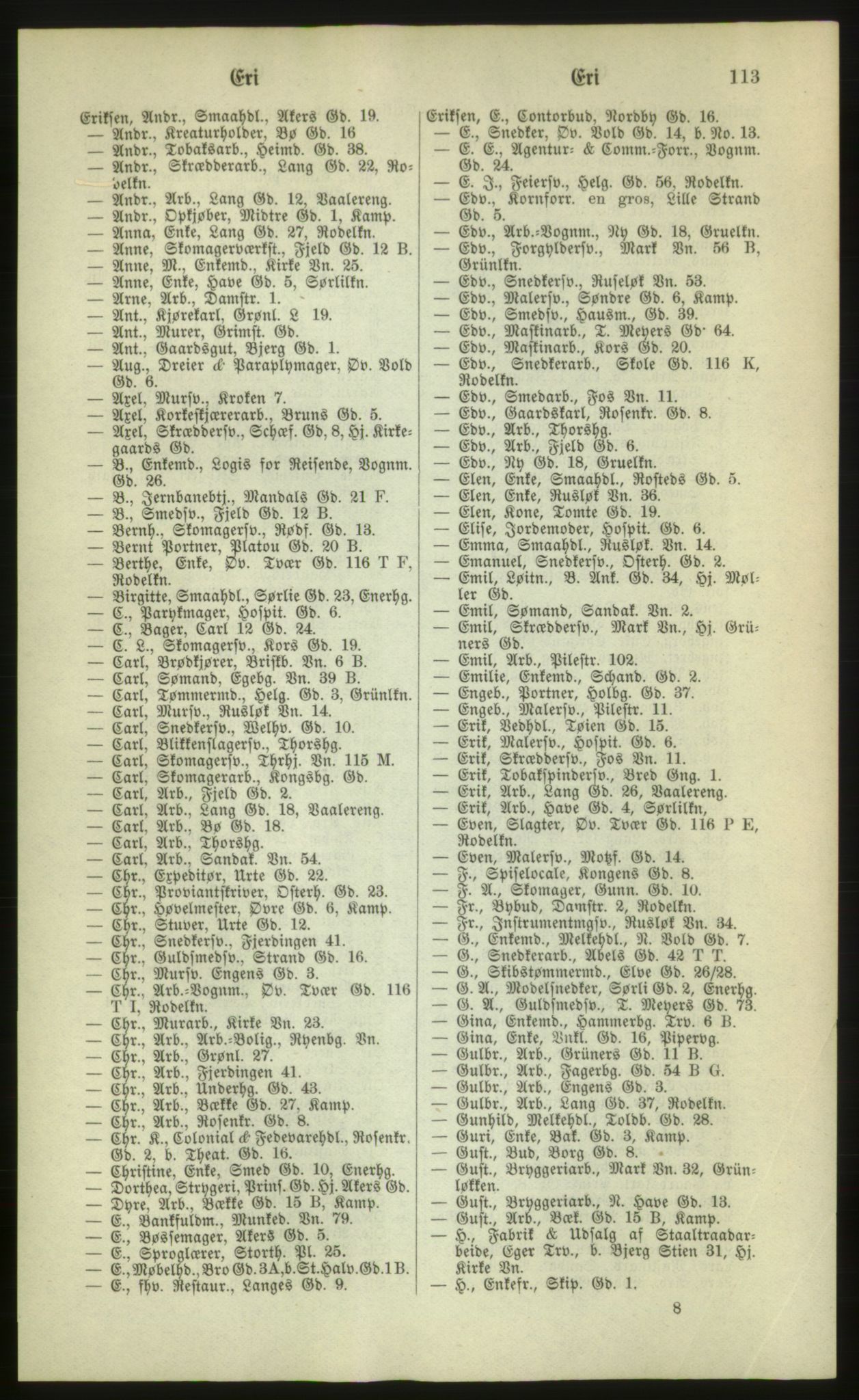 Kristiania/Oslo adressebok, PUBL/-, 1880, s. 113