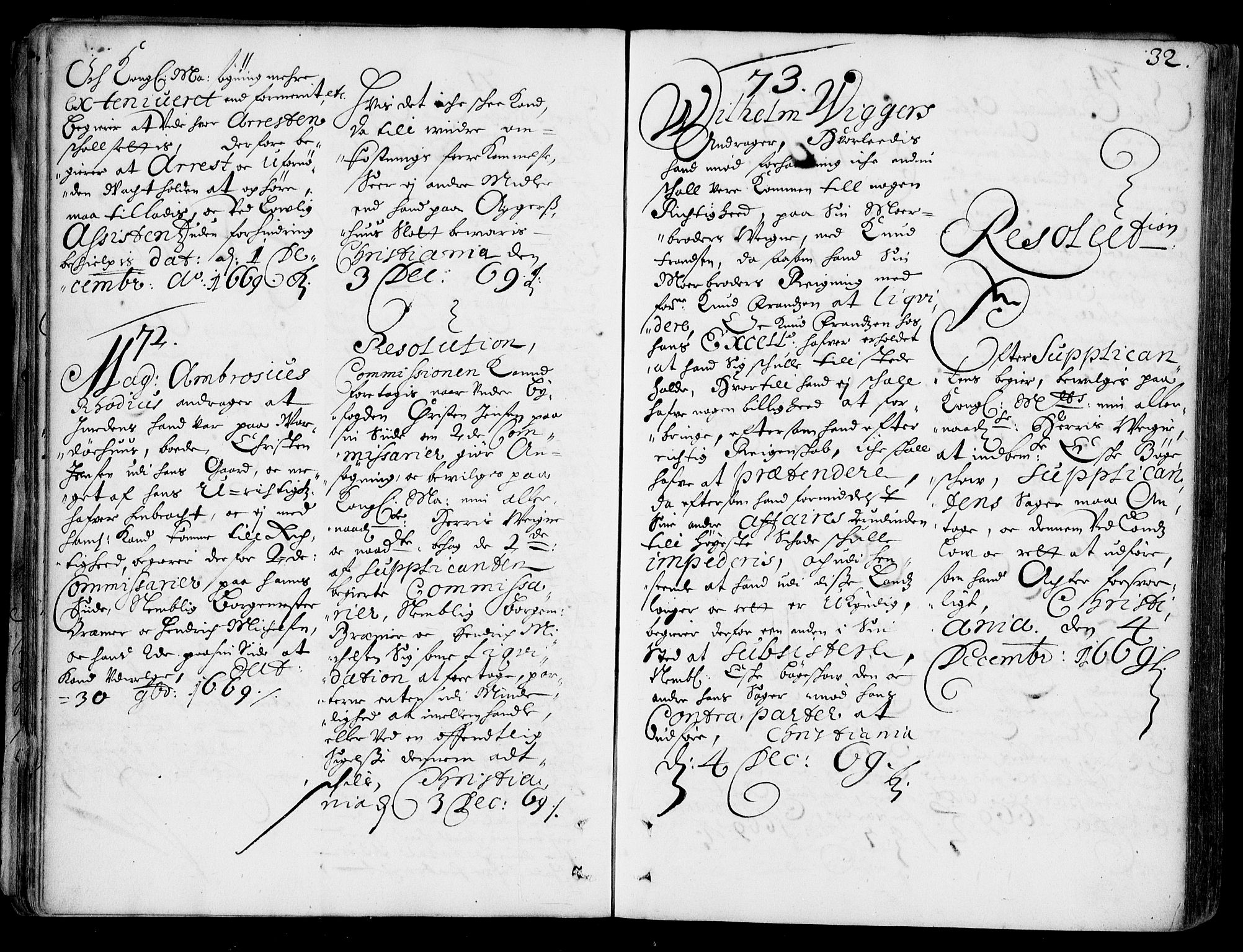 Stattholderembetet 1572-1771, AV/RA-EA-2870/Ad/L0002: Supplikasjons- og resolusjonsprotokoll, 1669-1671, s. 31b-32a