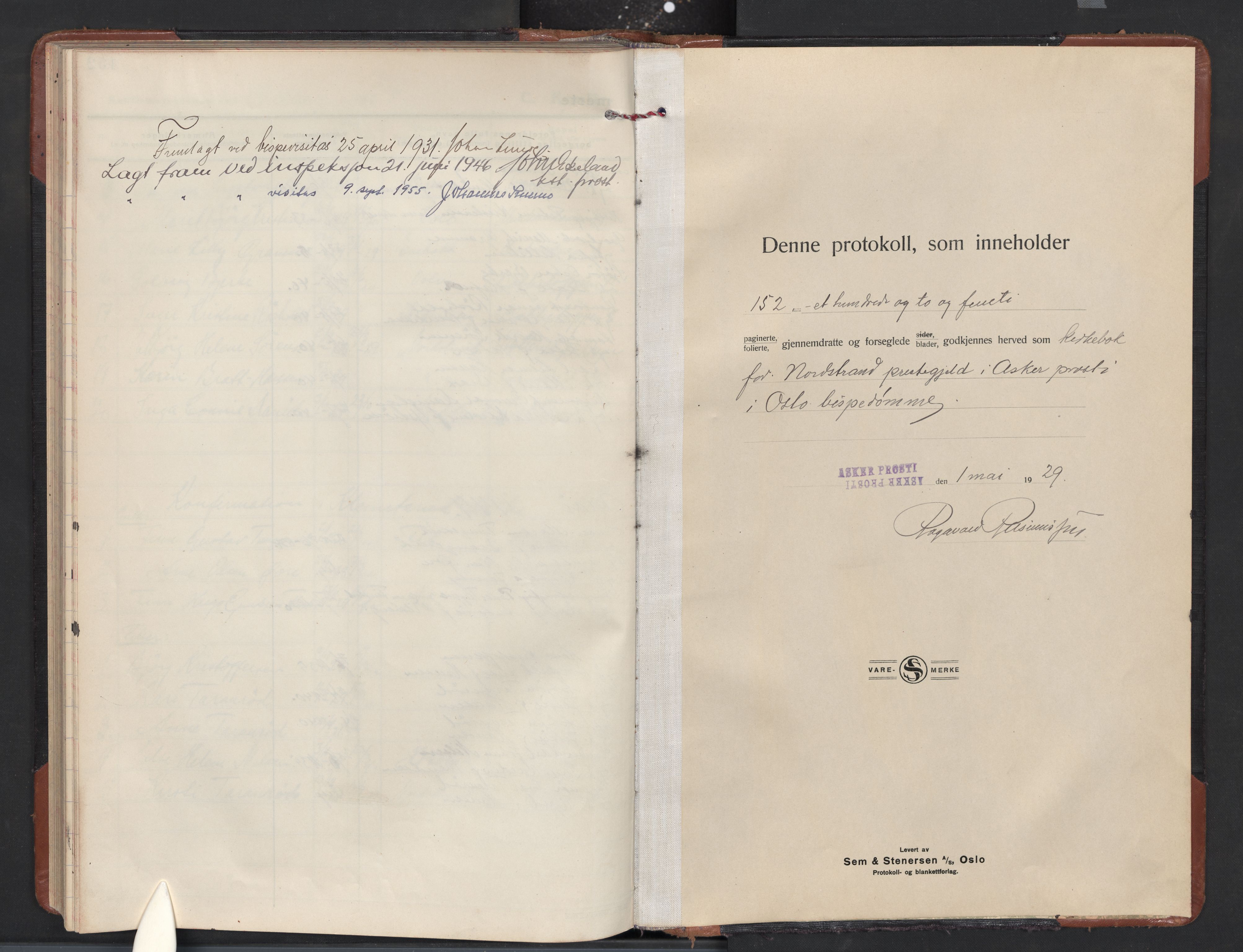 Nordstrand prestekontor Kirkebøker, AV/SAO-A-10362a/F/Fa/L0005: Ministerialbok nr. 5, 1929-1944