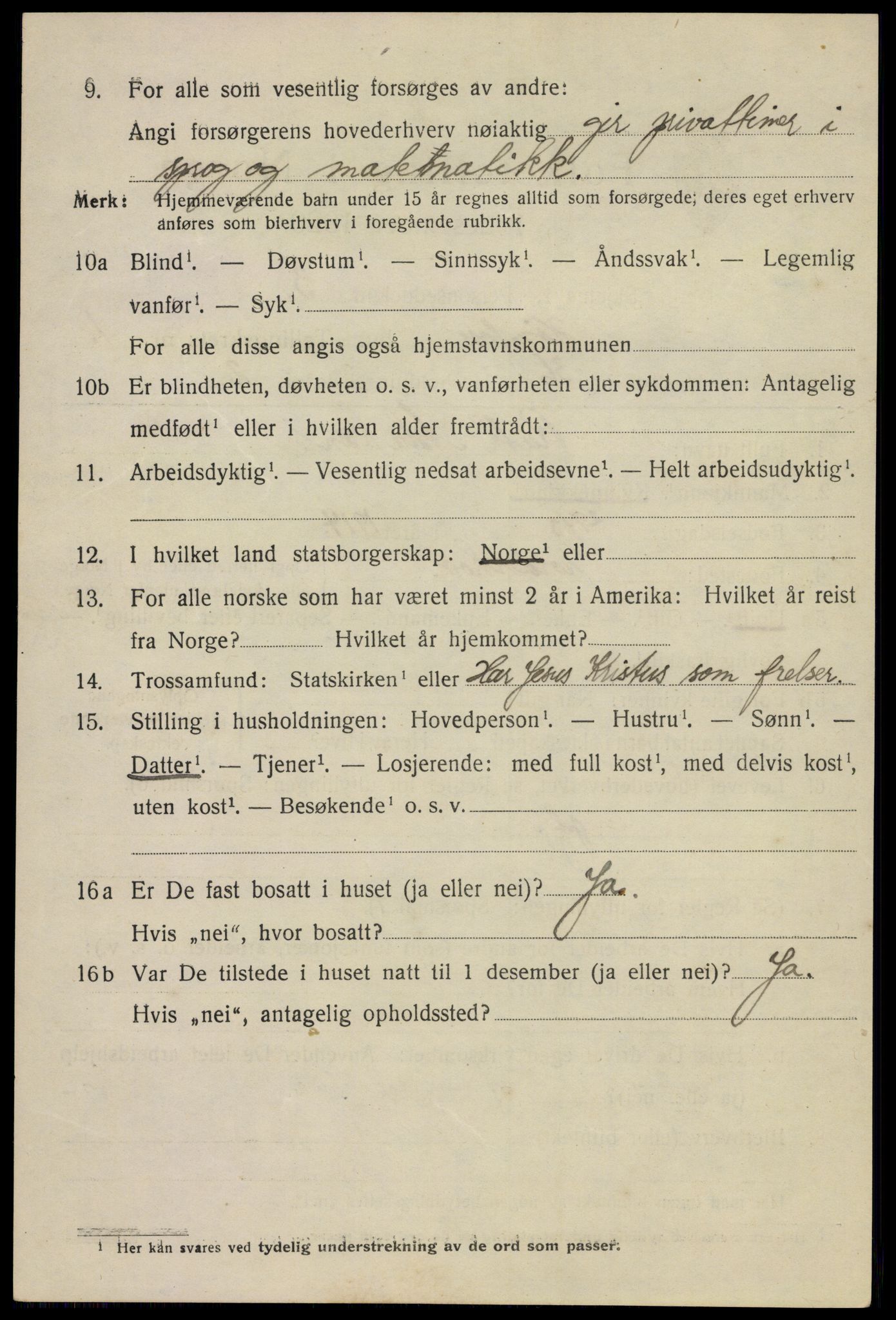 SAKO, Folketelling 1920 for 0601 Hønefoss kjøpstad, 1920, s. 3003