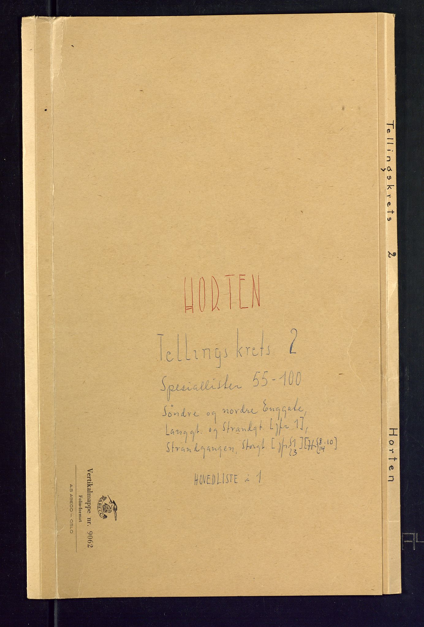 SAKO, Folketelling 1875 for 0703P Horten prestegjeld, 1875, s. 9