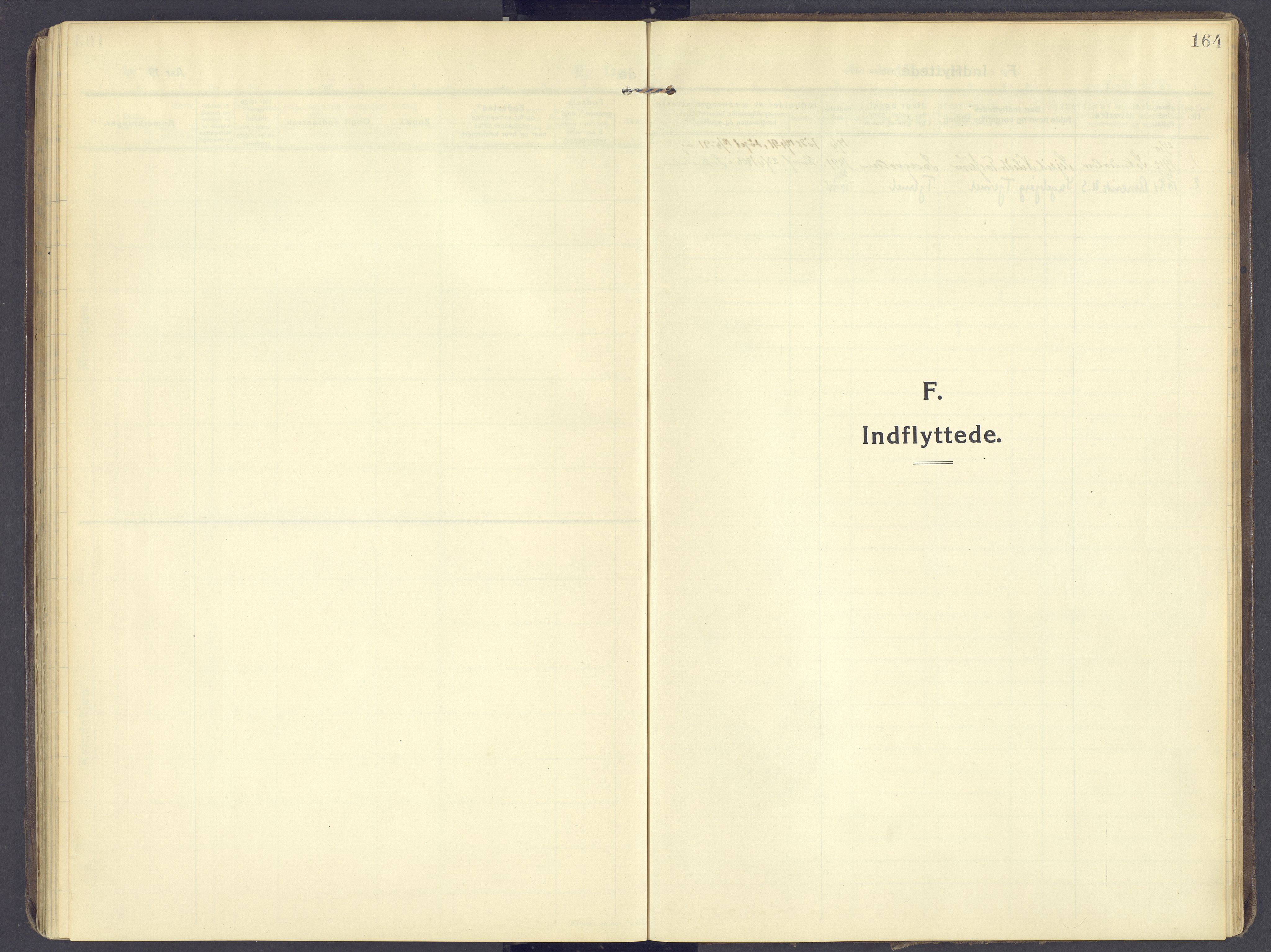 Kvikne prestekontor, SAH/PREST-064/H/Ha/Haa/L0009: Ministerialbok nr. 9, 1911-1942, s. 164