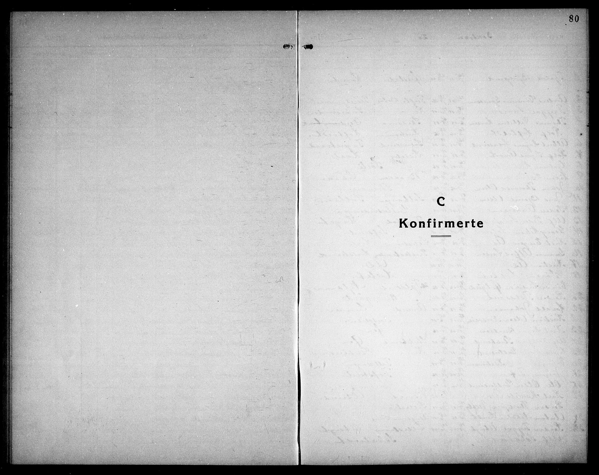 Fet prestekontor Kirkebøker, SAO/A-10370a/G/Ga/L0009: Klokkerbok nr. I 9, 1920-1934, s. 80