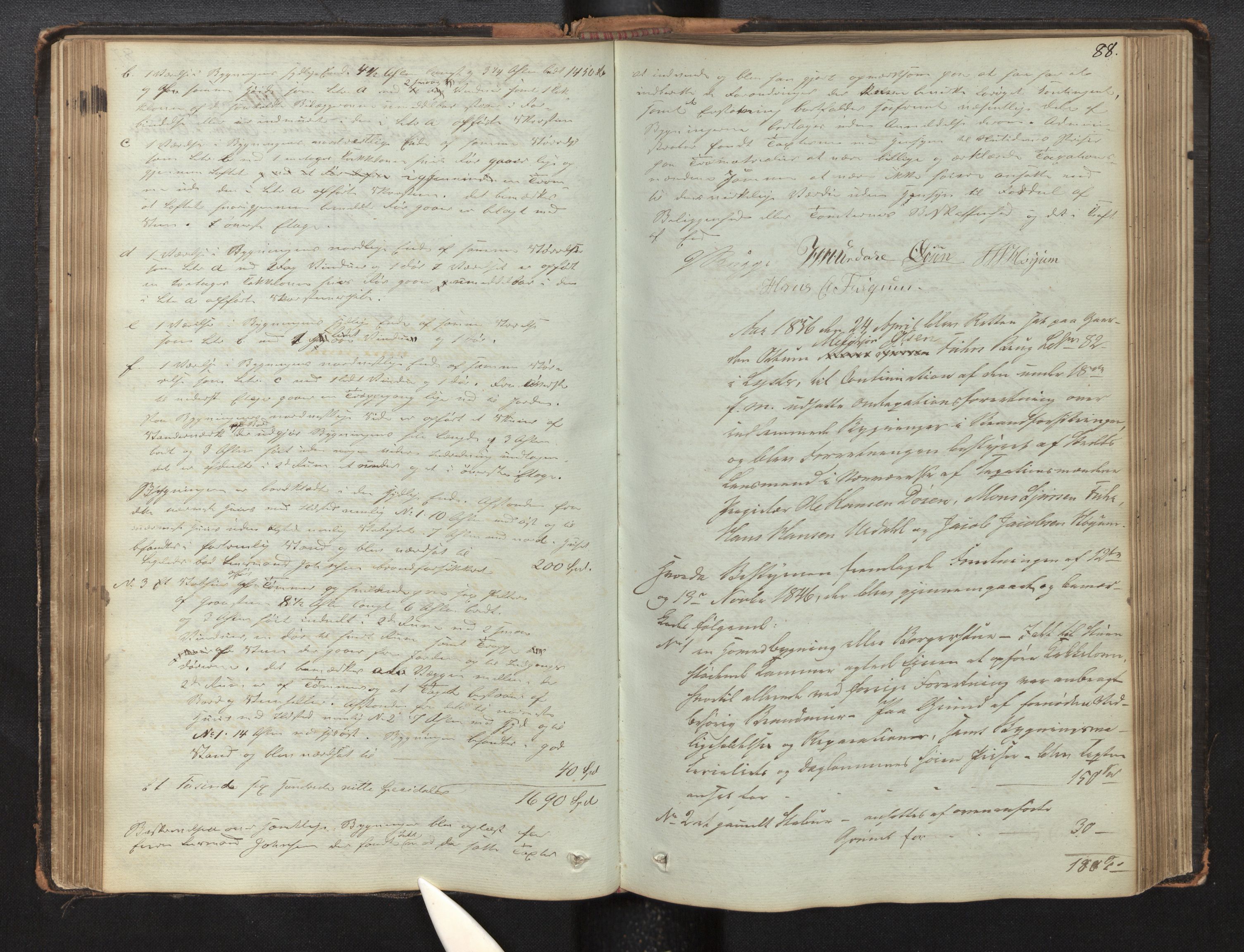 Lensmannen i Luster, AV/SAB-A-29301/0012/L0002: Branntakstprotokoll, 1846-1868, s. 87b-88a