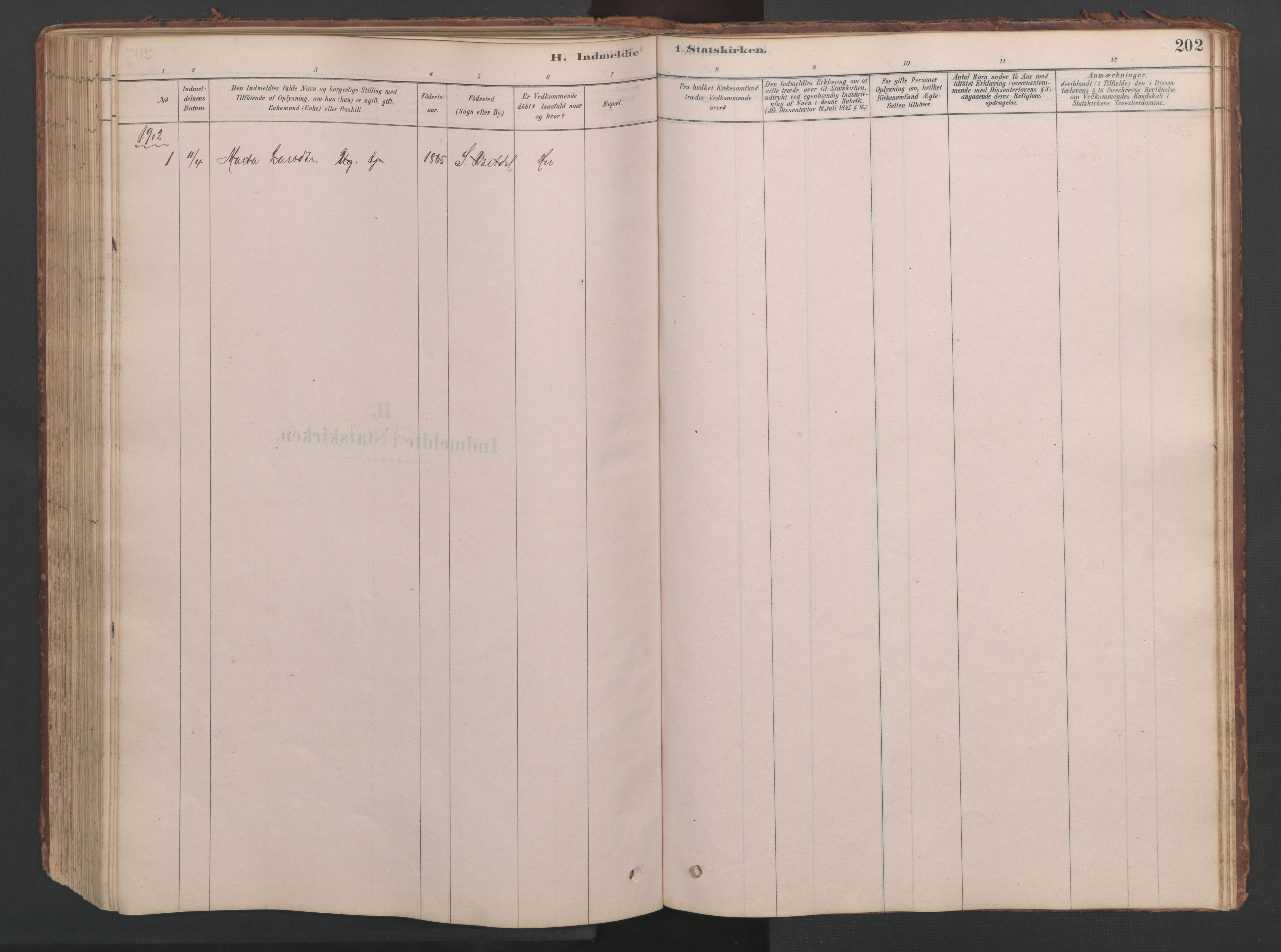 Ministerialprotokoller, klokkerbøker og fødselsregistre - Møre og Romsdal, SAT/A-1454/514/L0201: Klokkerbok nr. 514C01, 1878-1919, s. 202