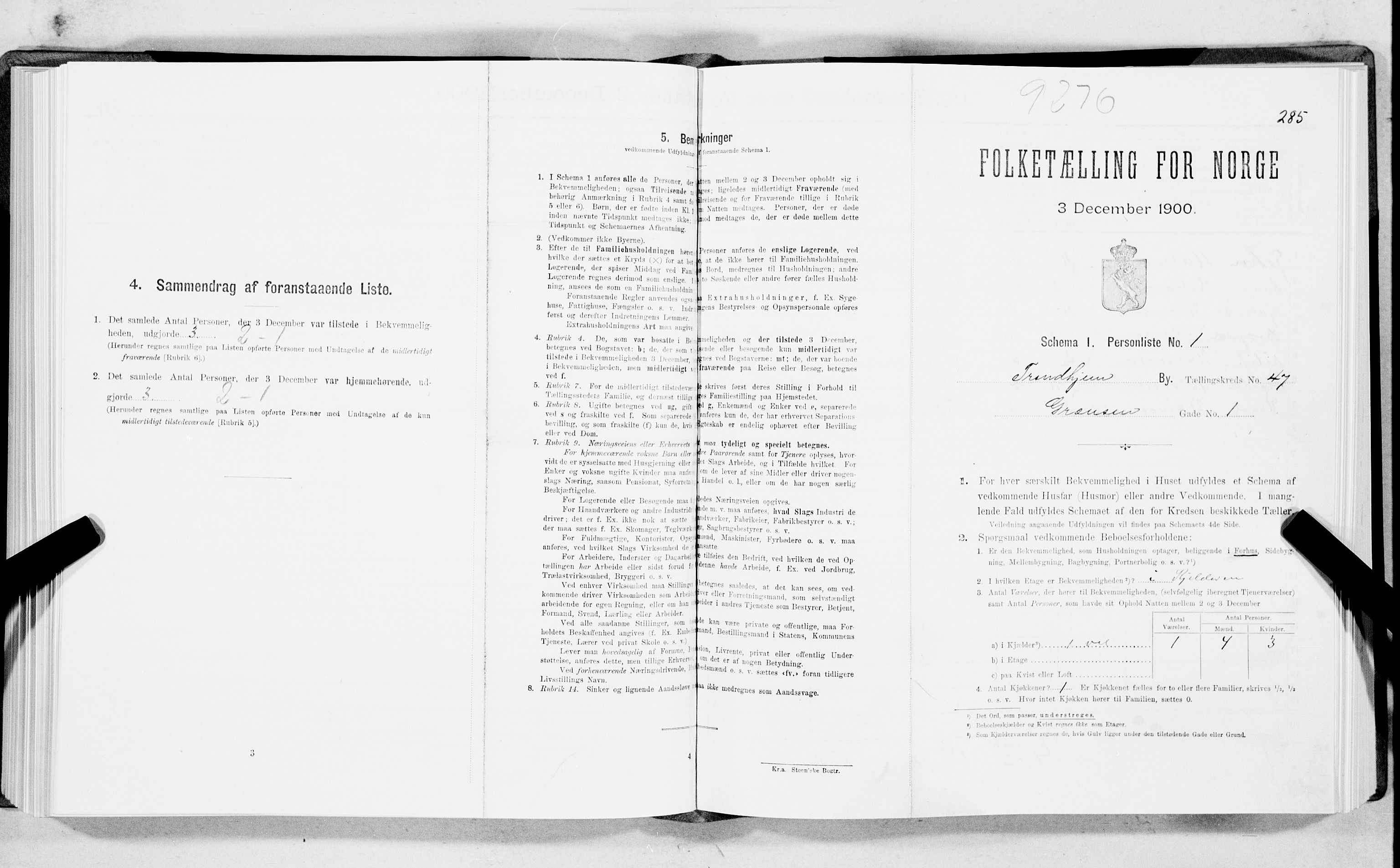 SAT, Folketelling 1900 for 1601 Trondheim kjøpstad, 1900, s. 7588