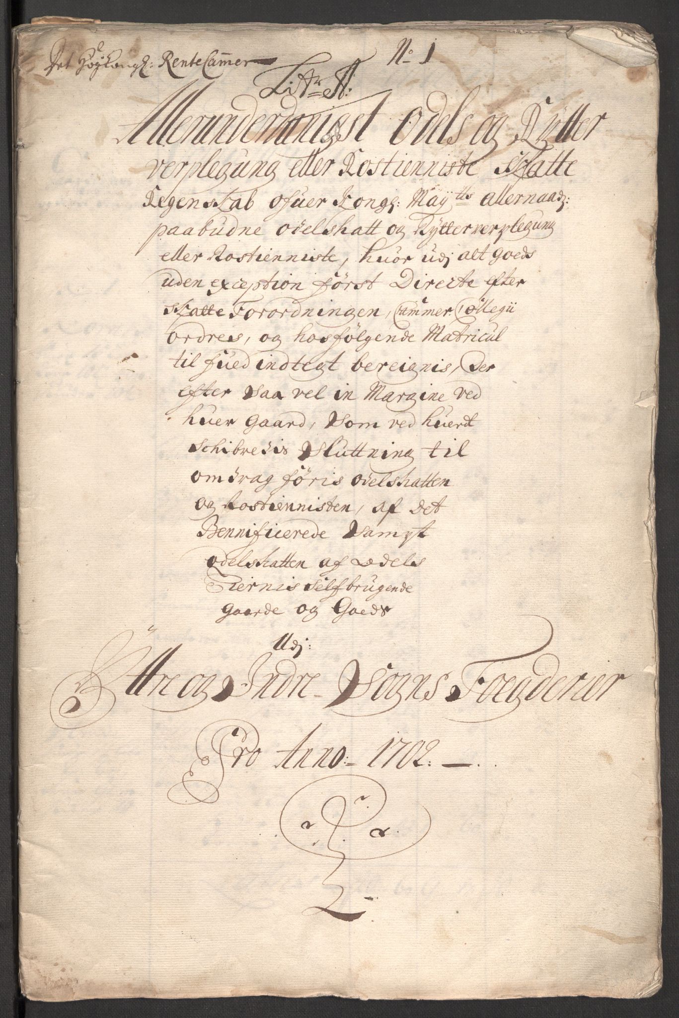 Rentekammeret inntil 1814, Reviderte regnskaper, Fogderegnskap, RA/EA-4092/R52/L3312: Fogderegnskap Sogn, 1702, s. 11