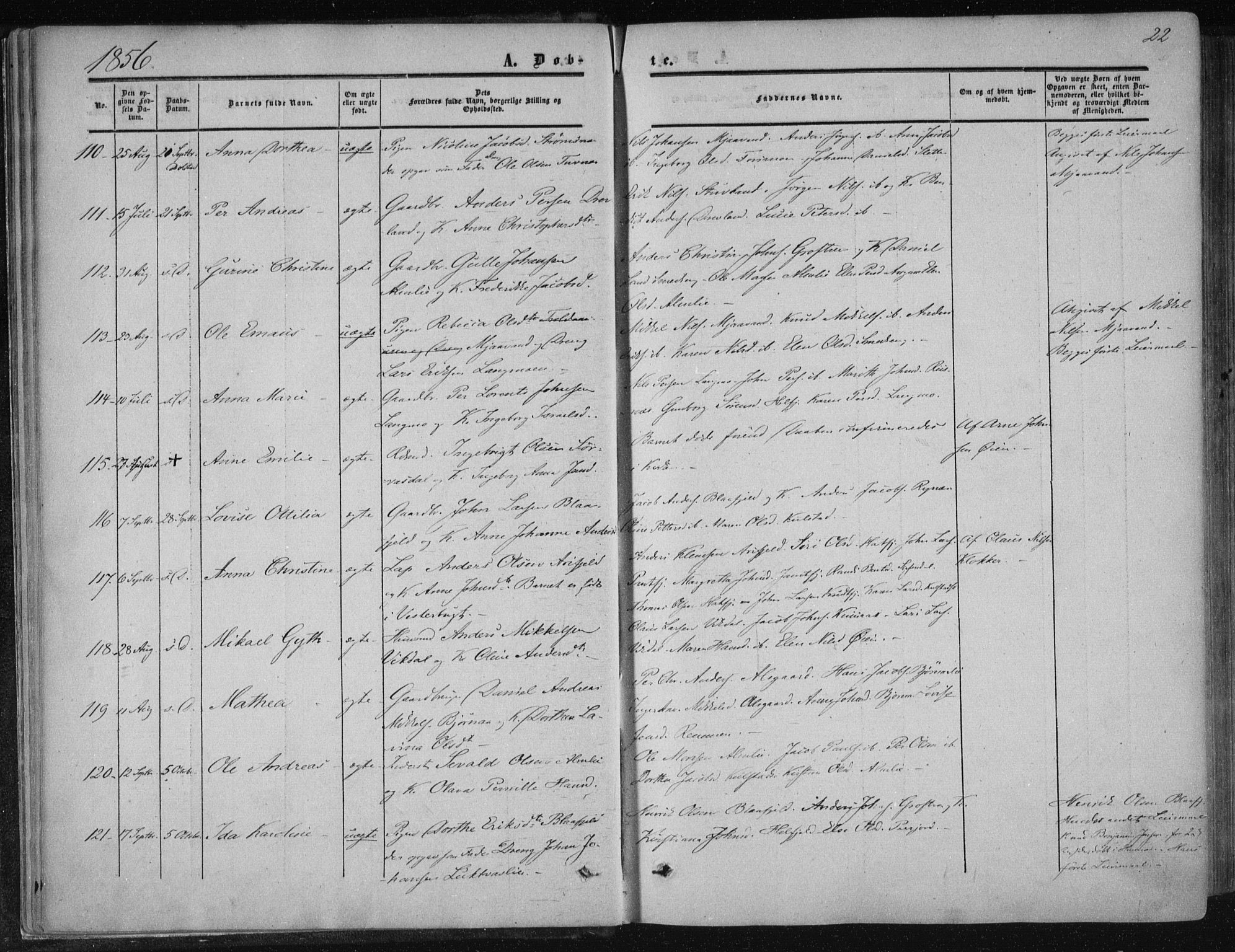 Ministerialprotokoller, klokkerbøker og fødselsregistre - Nordland, AV/SAT-A-1459/820/L0293: Ministerialbok nr. 820A14, 1855-1865, s. 22