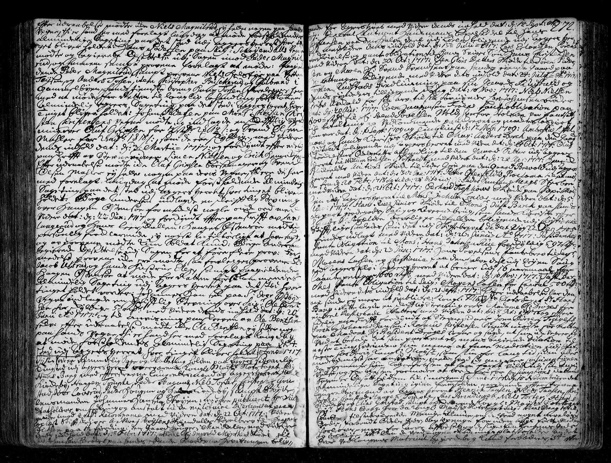Aker sorenskriveri, SAO/A-10895/F/Fb/L0032: Tingbok, 1712-1720, s. 271b-272a