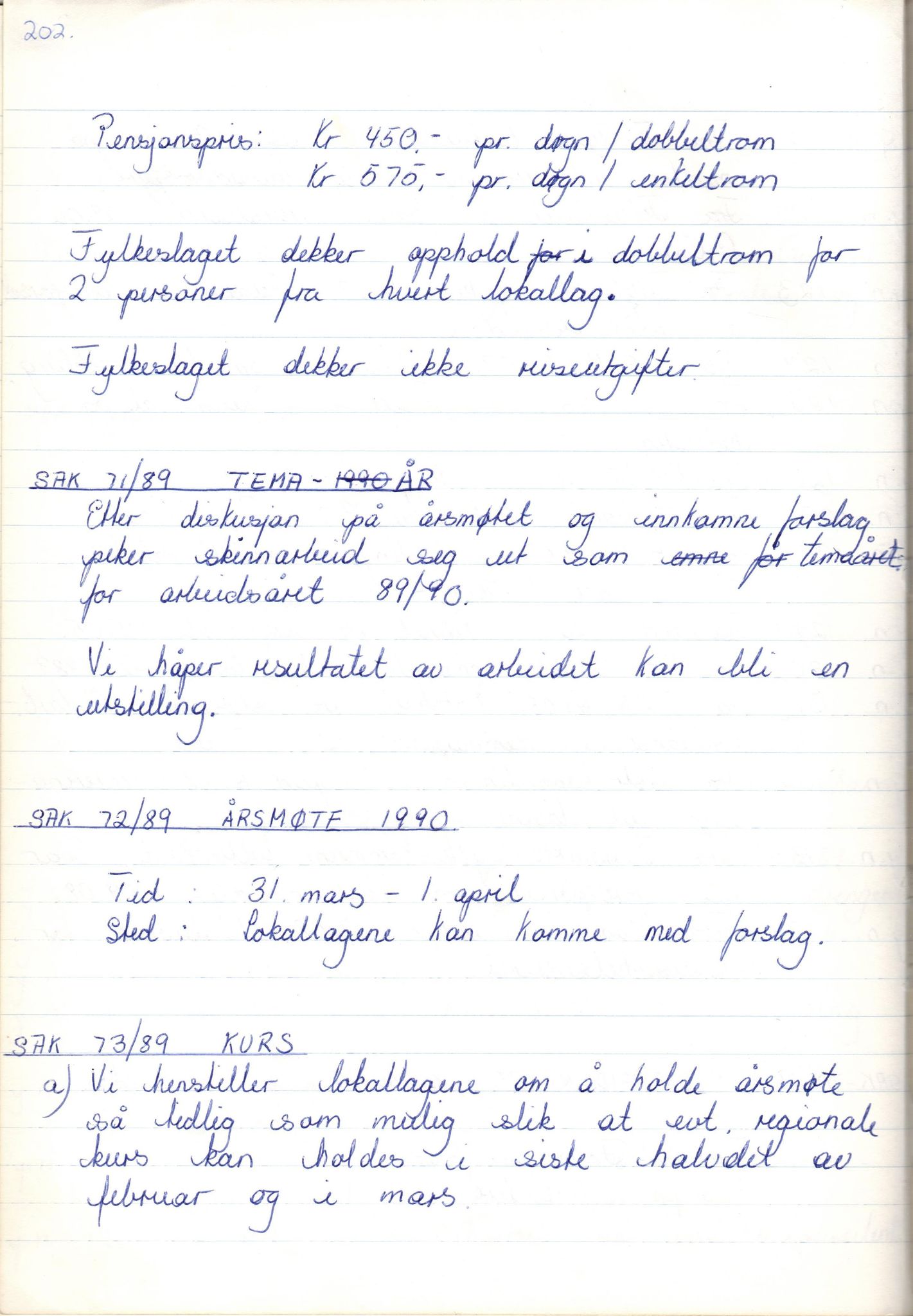 Finnmark Husflidslag, FMFB/A-1134/A/L0003: Møtebok, 1983-1994, s. 289