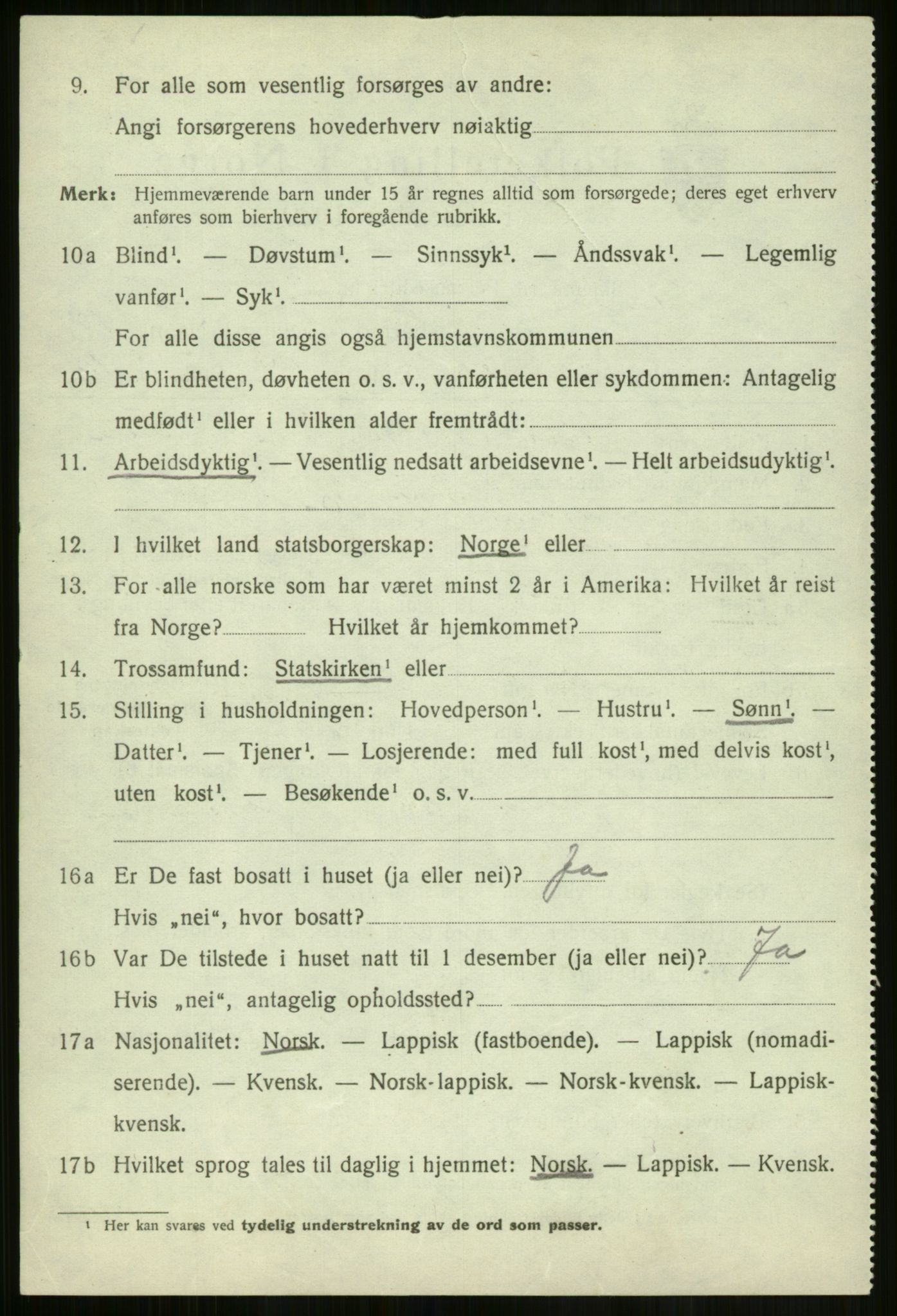 SATØ, Folketelling 1920 for 1938 Lyngen herred, 1920, s. 8106