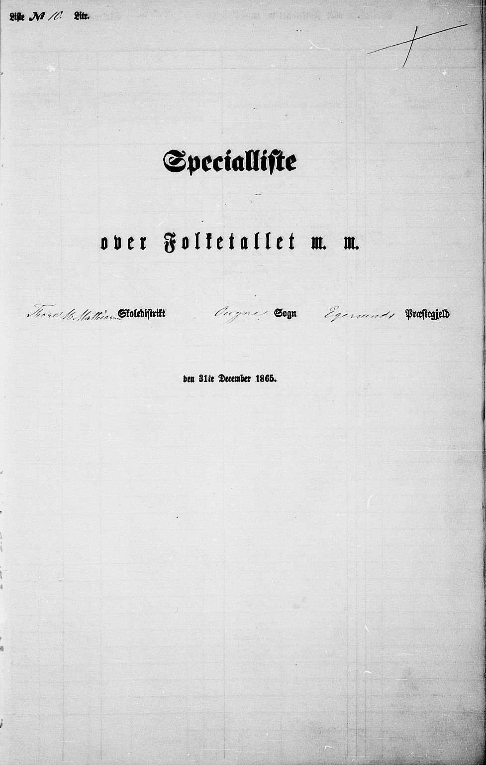 RA, Folketelling 1865 for 1116L Eigersund prestegjeld, Eigersund landsokn og Ogna sokn, 1865, s. 157