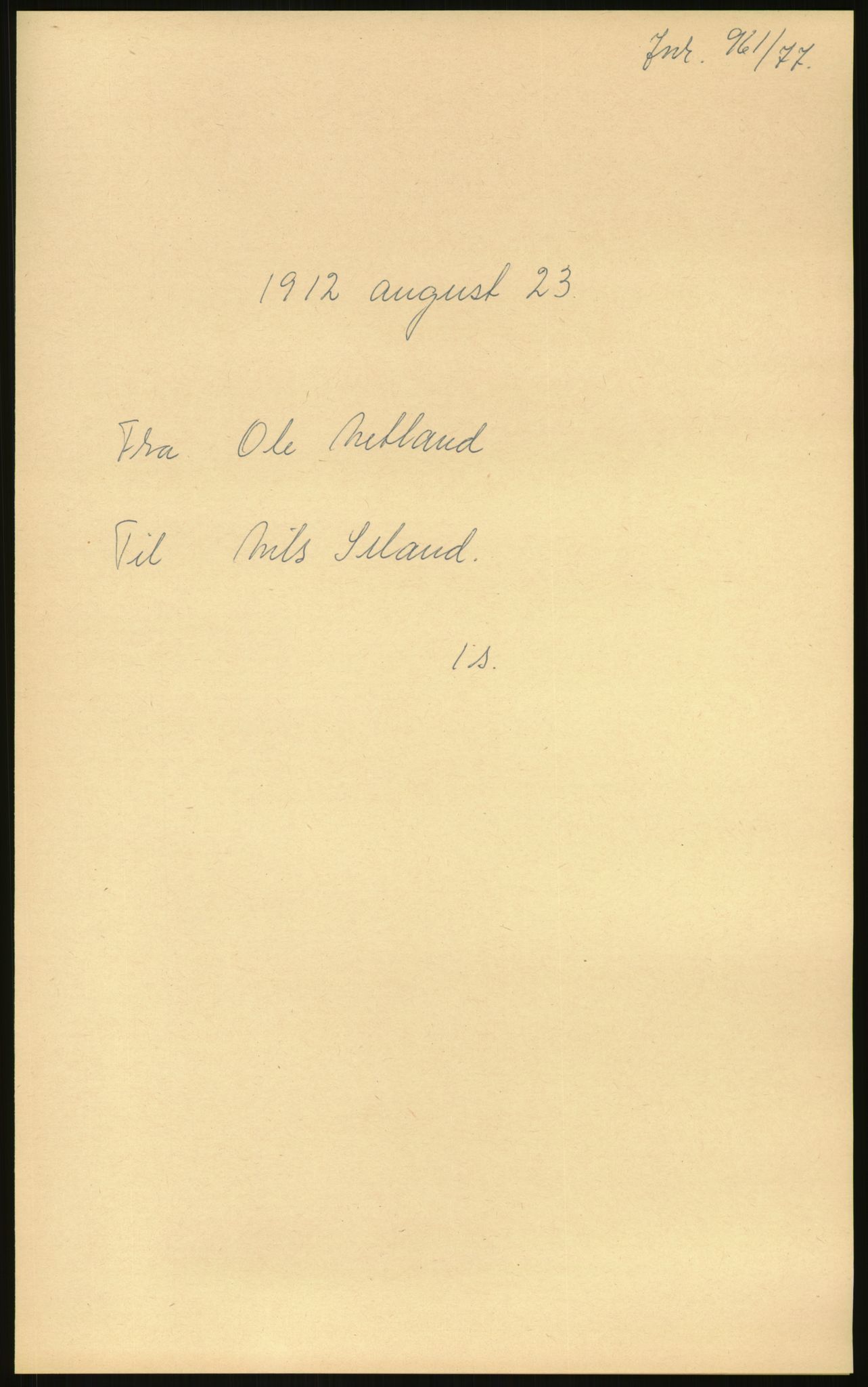 Samlinger til kildeutgivelse, Amerikabrevene, RA/EA-4057/F/L0028: Innlån fra Vest-Agder , 1838-1914, s. 897